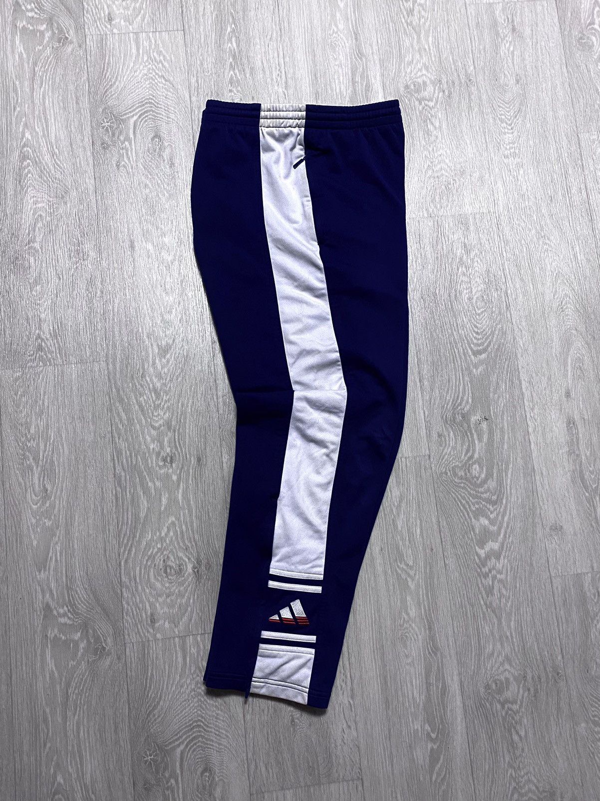 Adidas Adidas AW’99 Side Stripe Embroidered Logo Zip Track Pants Size US 30 / EU 46 - 3 Thumbnail