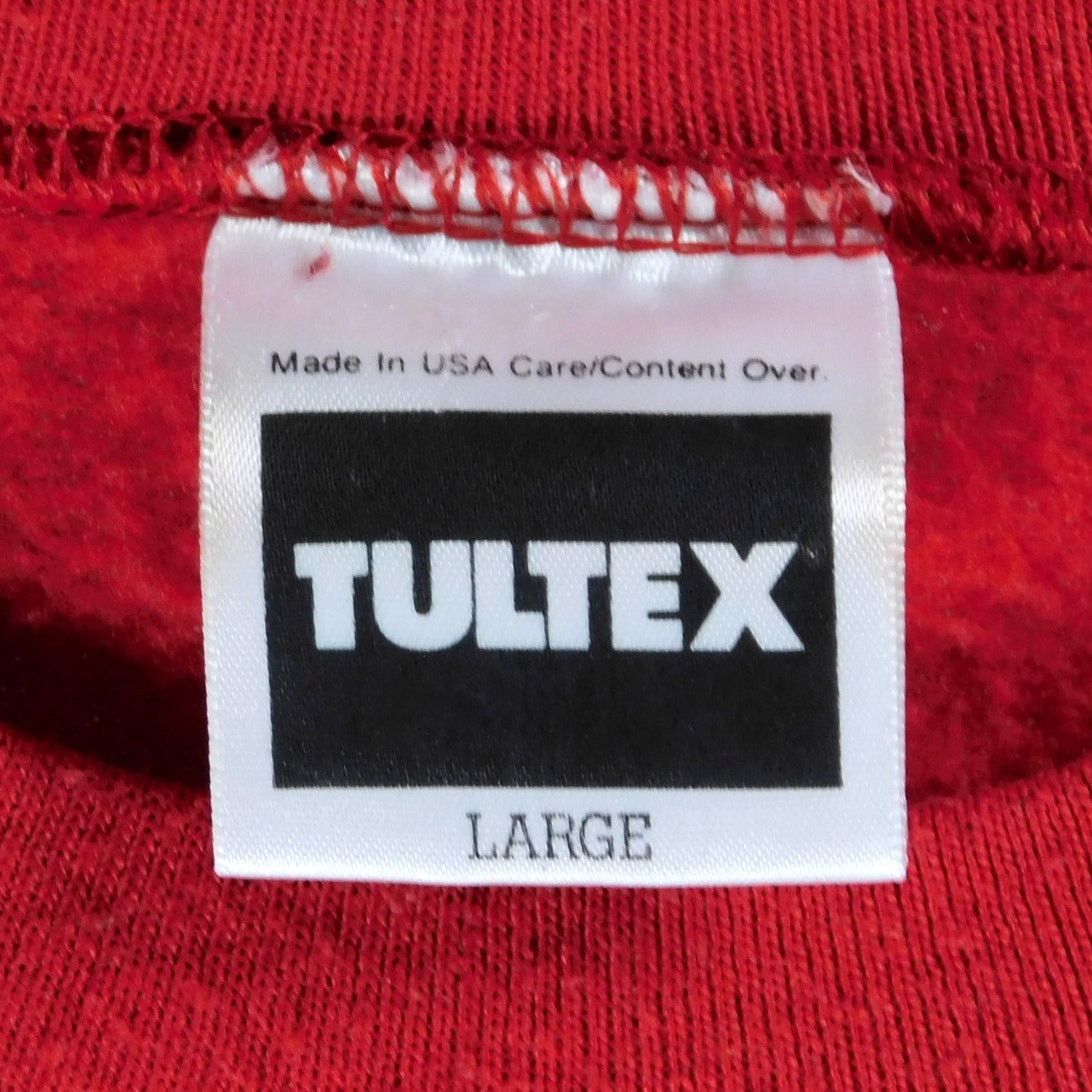 Tultex 90s Christmas Sweater Cats Skiing Print Size L Red Crewneck Size US L / EU 52-54 / 3 - 3 Thumbnail