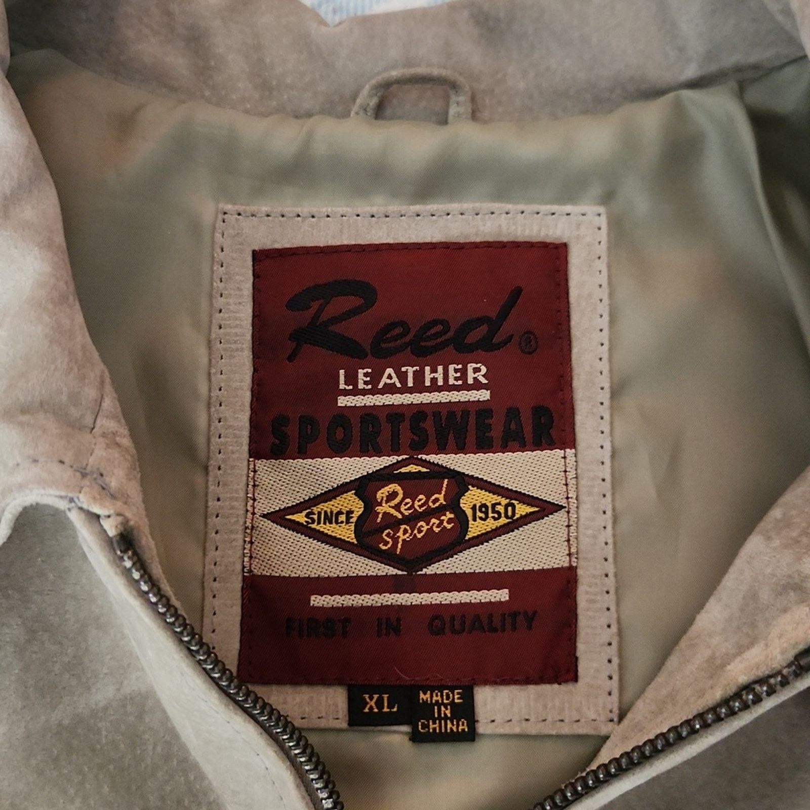 Reed Vintage Reeds Leather jacket Women's XL. NWOT. Preppy BOHO Size XL / US 12-14 / IT 48-50 - 3 Thumbnail