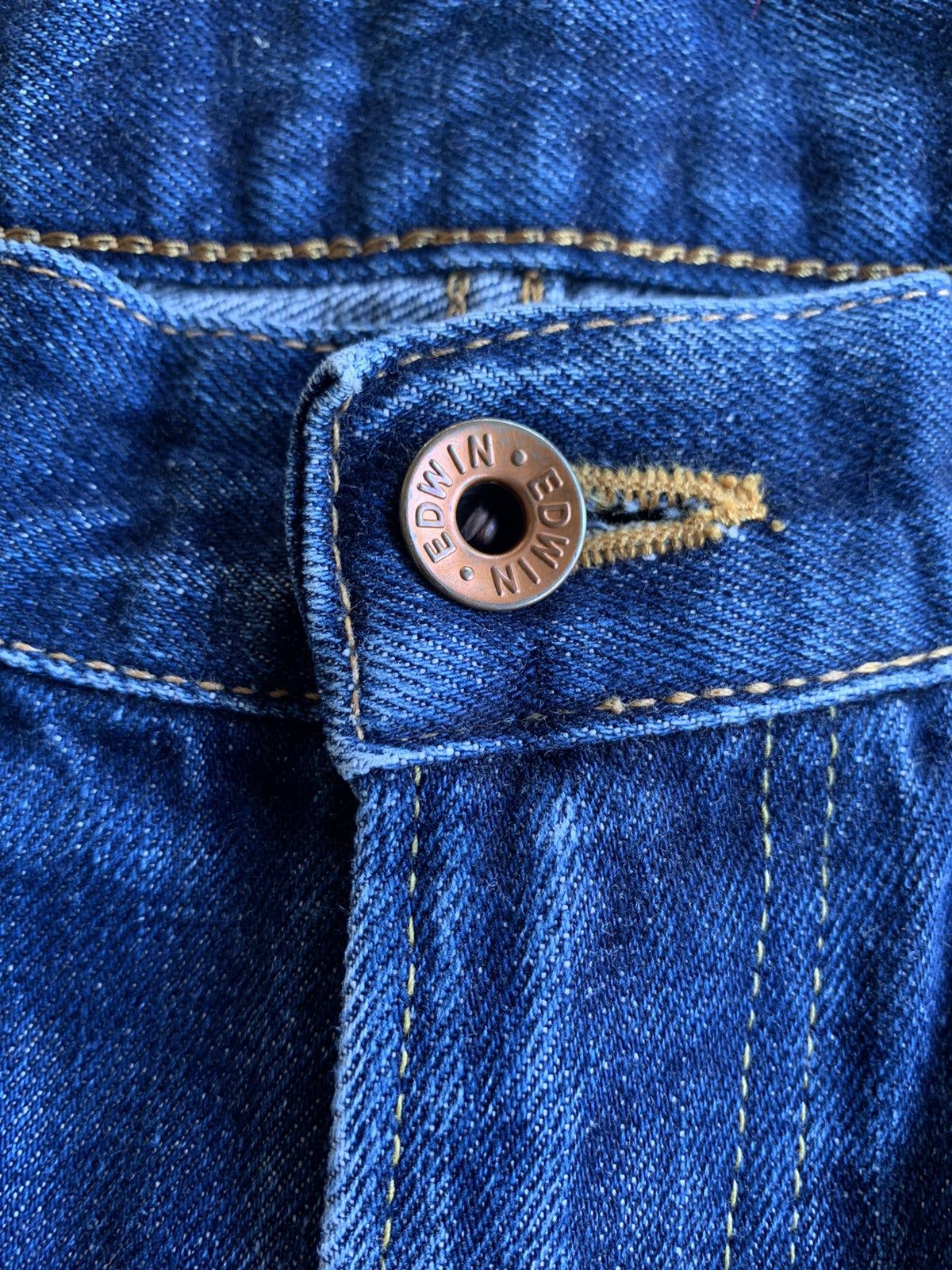 Edwin VINTAGE EDWIN 505XX SELVEDGE FADED JAPANESE DISTRESSED DENIM Size US 30 / EU 46 - 18 Thumbnail