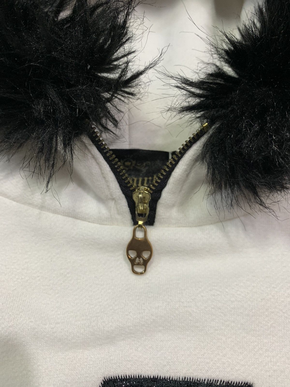 If Six Was Nine × Japanese Brand × Le Grande Bleu (L.G.B.) 🖤BLACFRIDAY🖤Epicegirl fur hoodie ifsixwasnine lgb styled Size S / US 4 / IT 40 - 4 Thumbnail