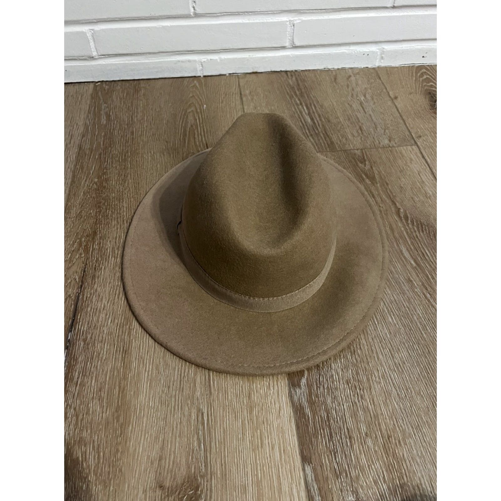 Vintage VINTAGE Hologramme Mens Brown Wool Hat Fedora Size 57 Made in Italy Wool Fedora Mens Brown 57 Hat Size ONE SIZE - 3 Thumbnail