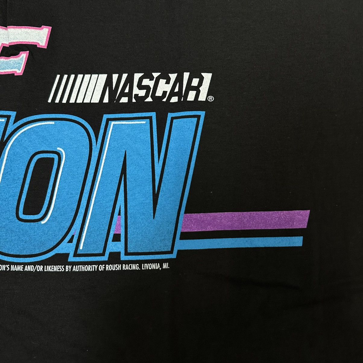 NASCAR Crazy vintage 90s Jeff Burton wrap around nascar t-shirt Size US XL / EU 56 / 4 - 5 Thumbnail