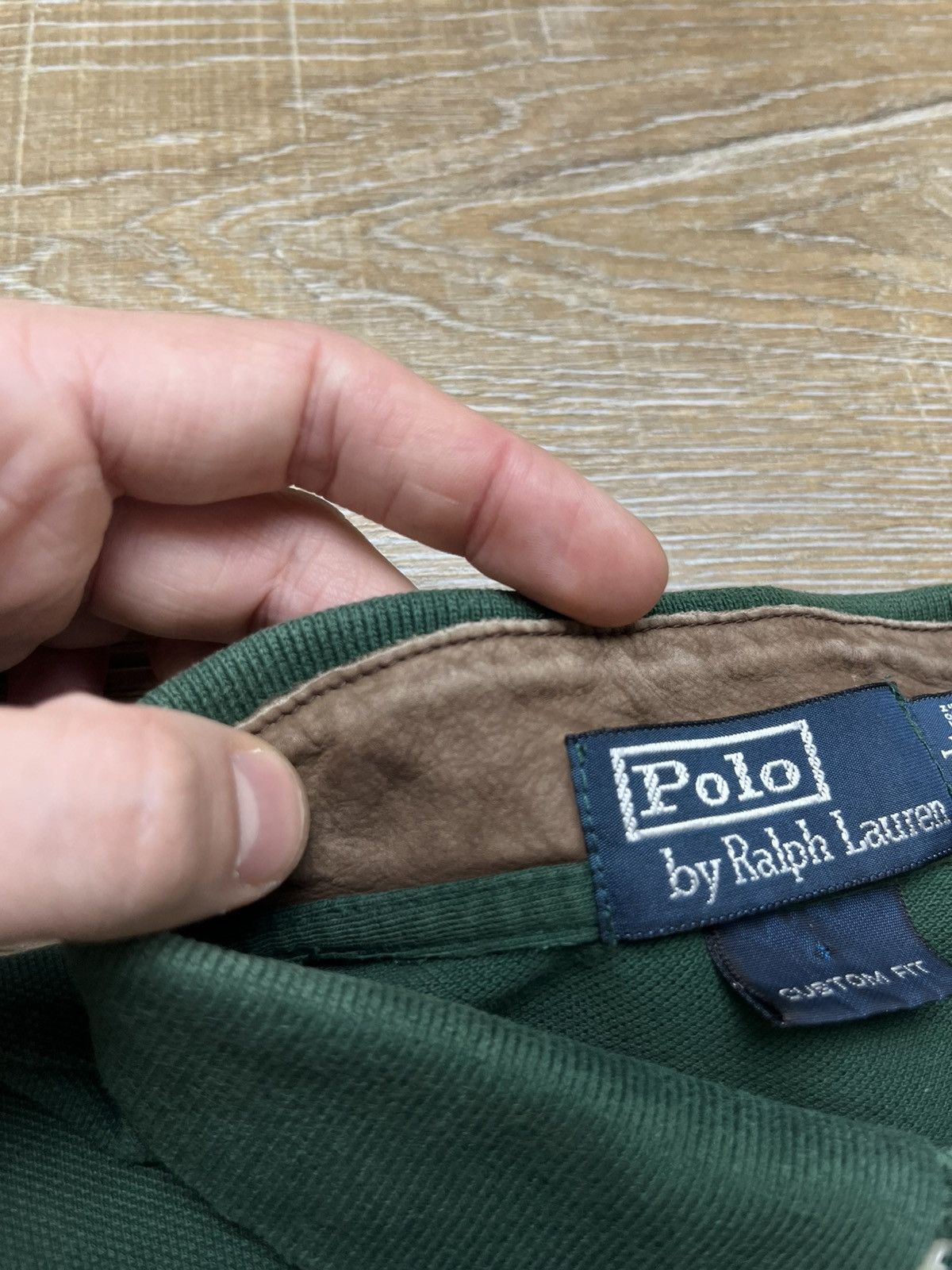 Polo Ralph Lauren 90S RALPH LAUREN RUGBY JERSEY WITH LEATHER INSERTS #3 Size US L / EU 52-54 / 3 - 6 Thumbnail