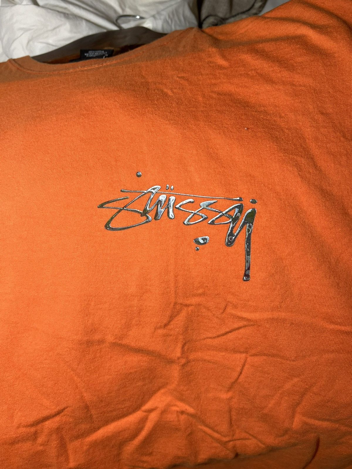 Stussy Orange stussy tee Size US L / EU 52-54 / 3 - 2 Thumbnail