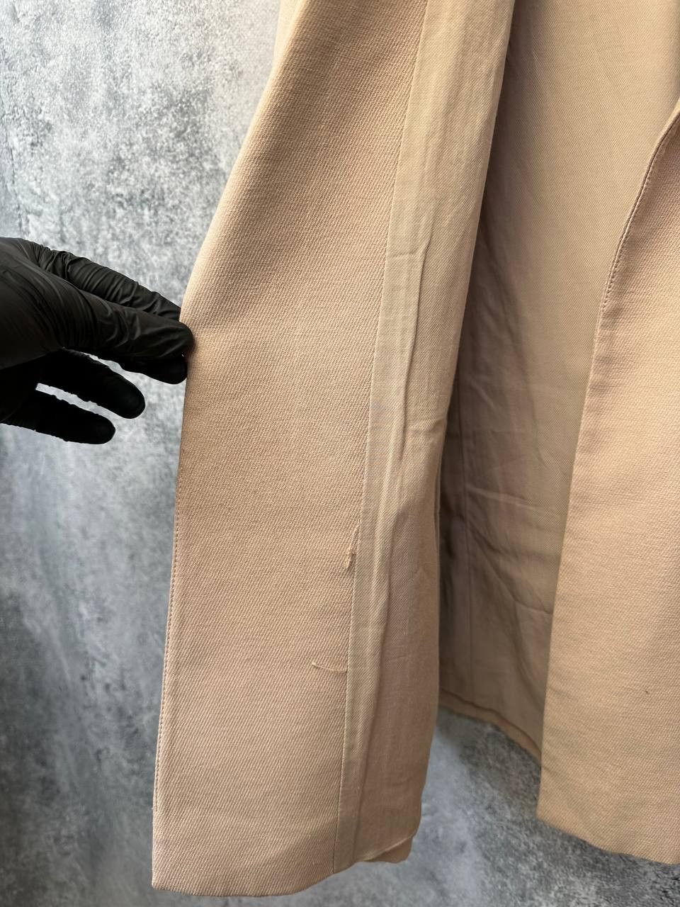 Allsaints ALLSAINTS Aleida Blazer Womens Beige Open Front Long Sleeve Size L / US 10 / IT 46 - 11 Thumbnail