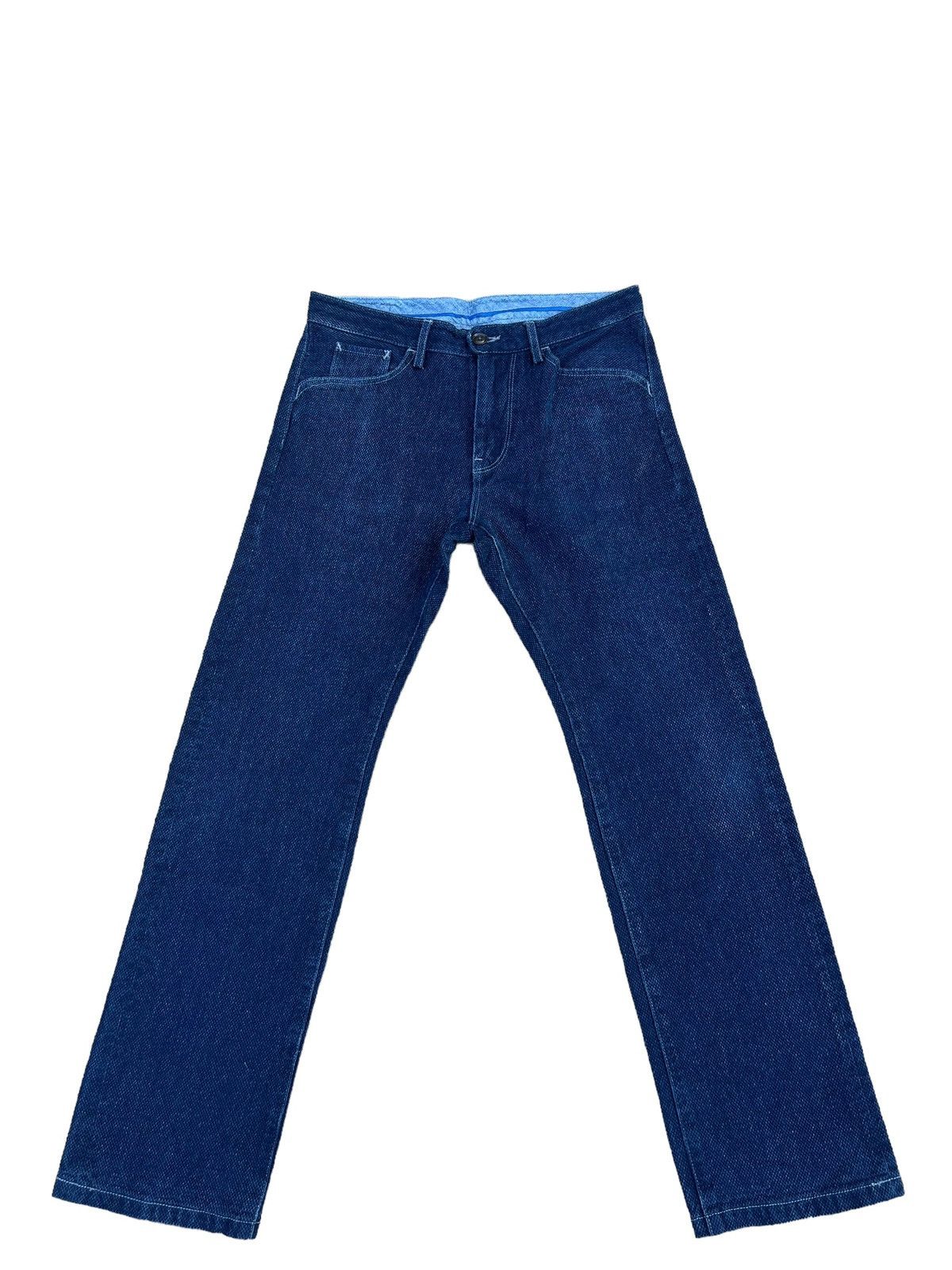 Freewheelers GRAPH ZERO Made in Japan Knackered Indigo Blue Sashiko Jeans Size US 32 / EU 48 - 1 Thumbnail