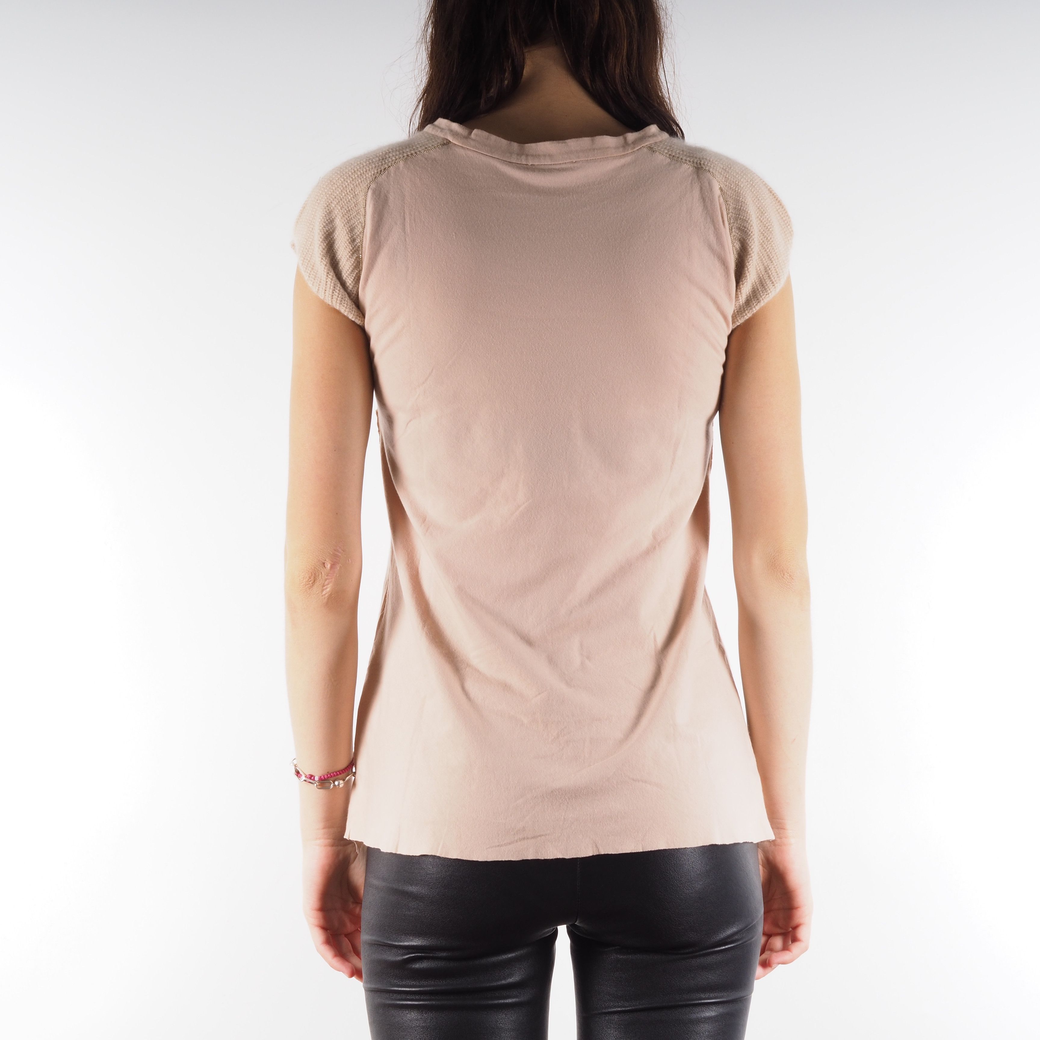 Brunello Cucinelli Brunello Cucinell Women's Beige Cotton Top Blouse S / M Size M / US 6-8 / IT 42-44 - 3 Thumbnail