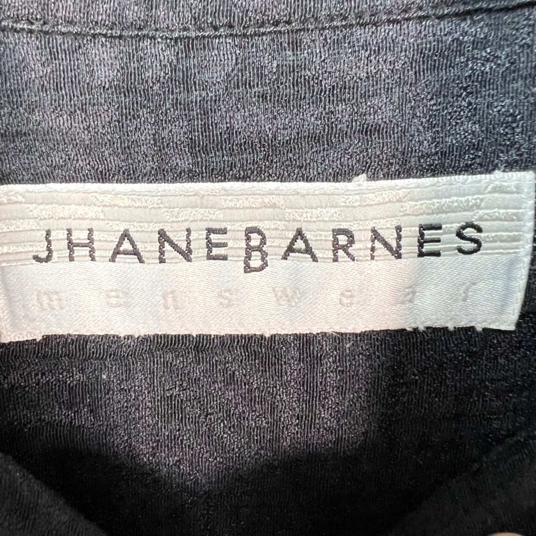 Vintage Jhane Barnes Mens Small Black Geometric Pattern Long Sleeve Button-Up Shirt Size US S / EU 44-46 / 1 - 3 Thumbnail