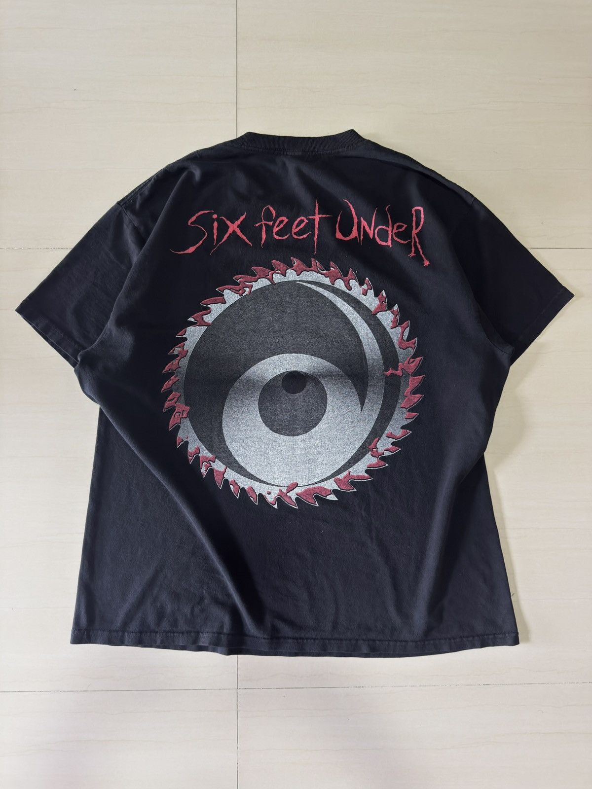 Band Tees 90s Six Feet Under Maximum Violence VTG Haunted Delta Shirt Size US L / EU 52-54 / 3 - 2 Thumbnail