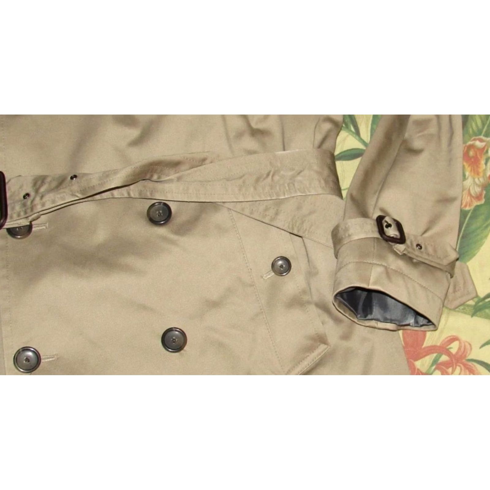 Banana Republic Banana Republic Tan Belted Wool Lined Trench Coat Jacket Large Mens Size US L / EU 52-54 / 3 - 3 Thumbnail
