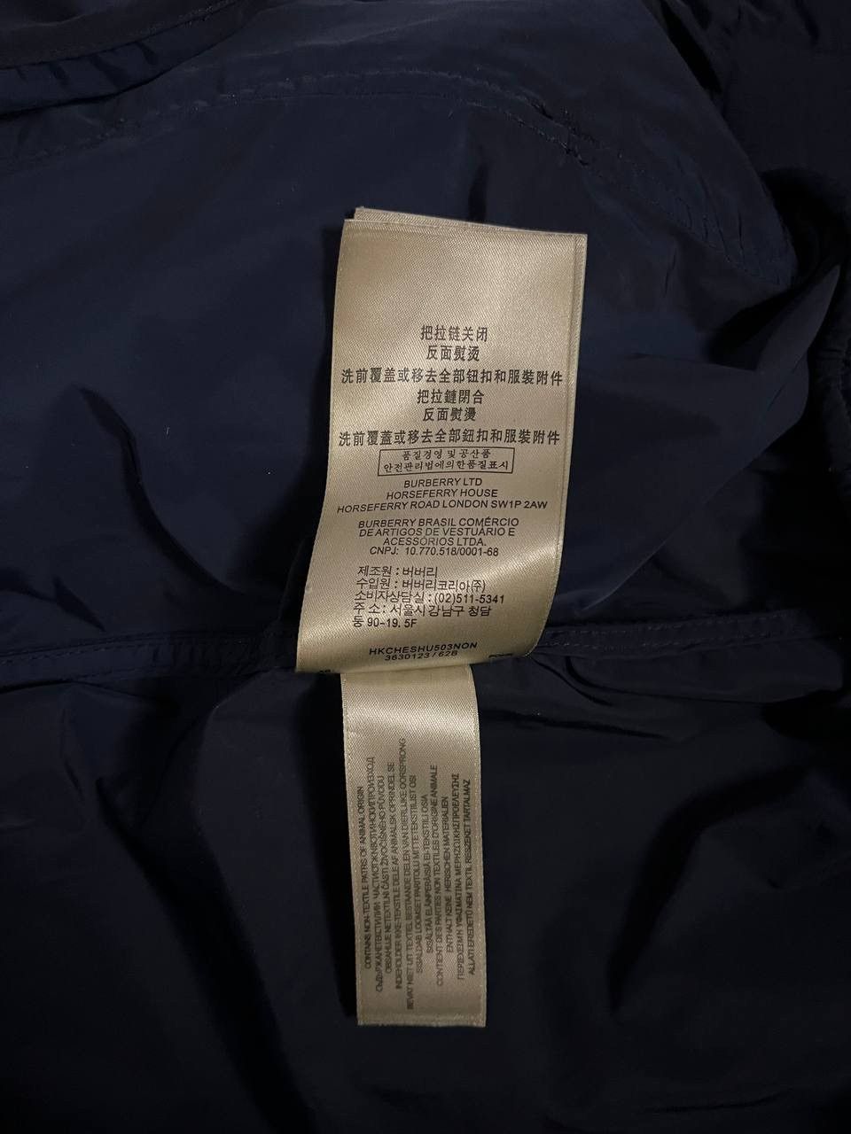 Burberry Burberry Brit Nylon Jacket Navy Nova Check Size US M / EU 48-50 / 2 - 14 Thumbnail