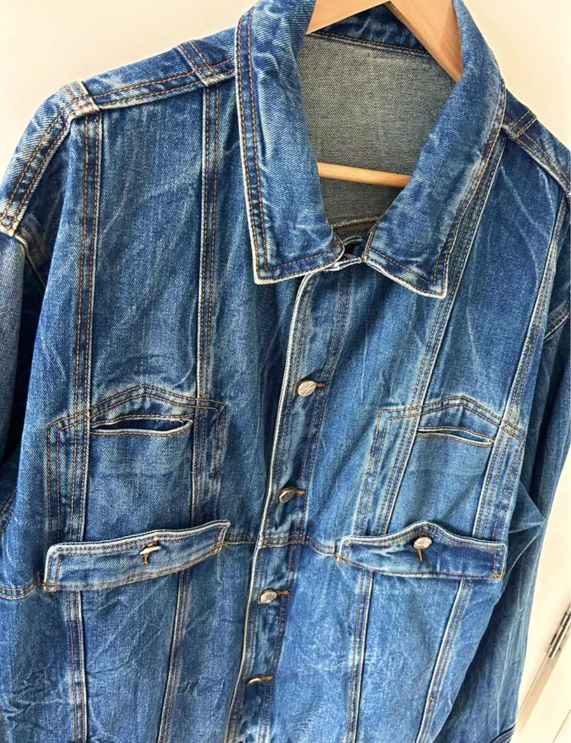 Ader Error Ader Error Ash Line Denim Jacket 22SS Size US L / EU 52-54 / 3 - 3 Thumbnail