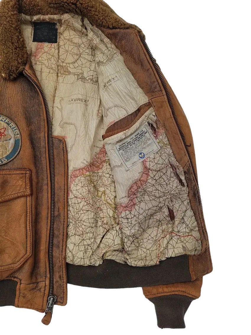 Avirex Vtg 80s Avirex Type G-1 Leather Flight Jacket Top Gun Patch Size US M / EU 48-50 / 2 - 9 Thumbnail