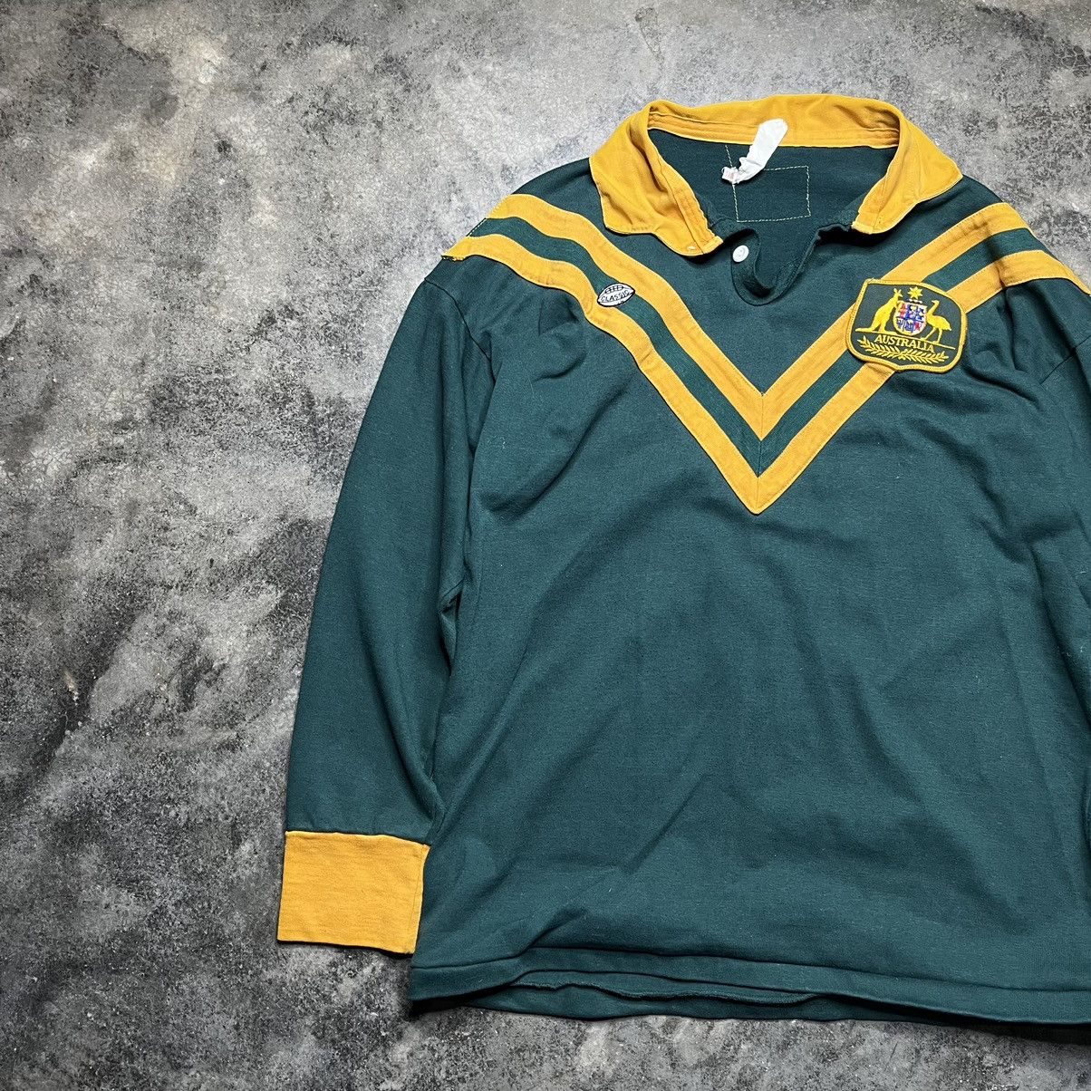 Vintage vintage 70s australia rugby collared shirt Size US L / EU 52-54 / 3 - 1 Thumbnail