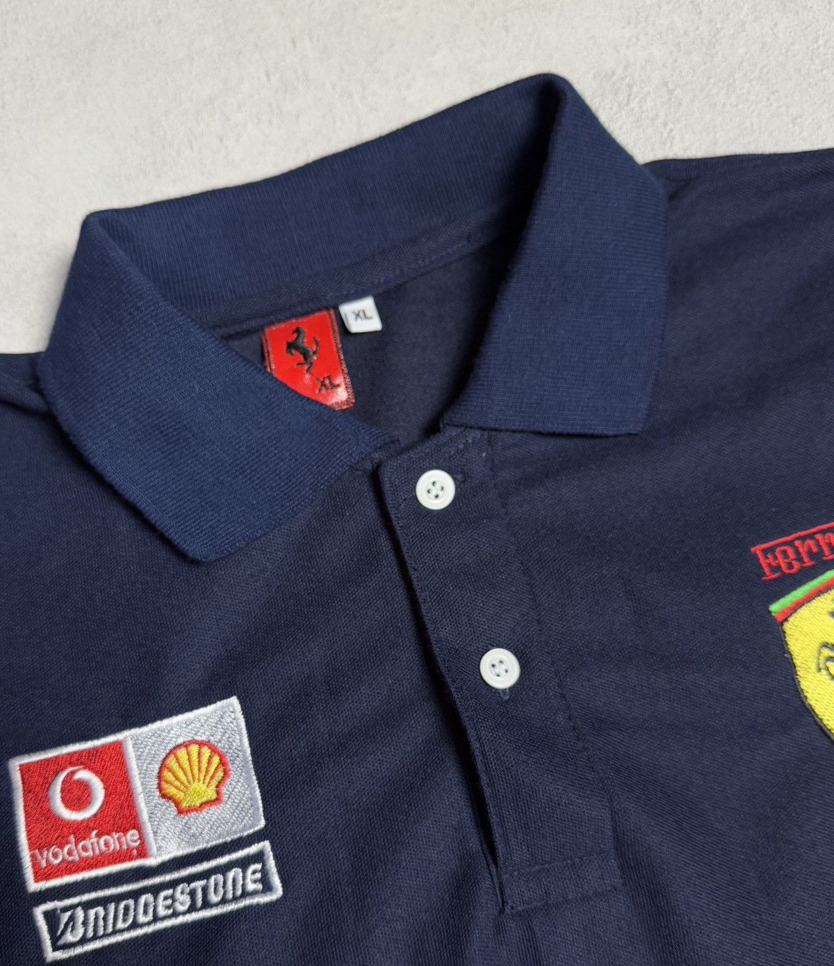 Ferrari FERRARI Racing Polo Shirt Big Embroidered Logo size L Size US L / EU 52-54 / 3 - 5 Thumbnail