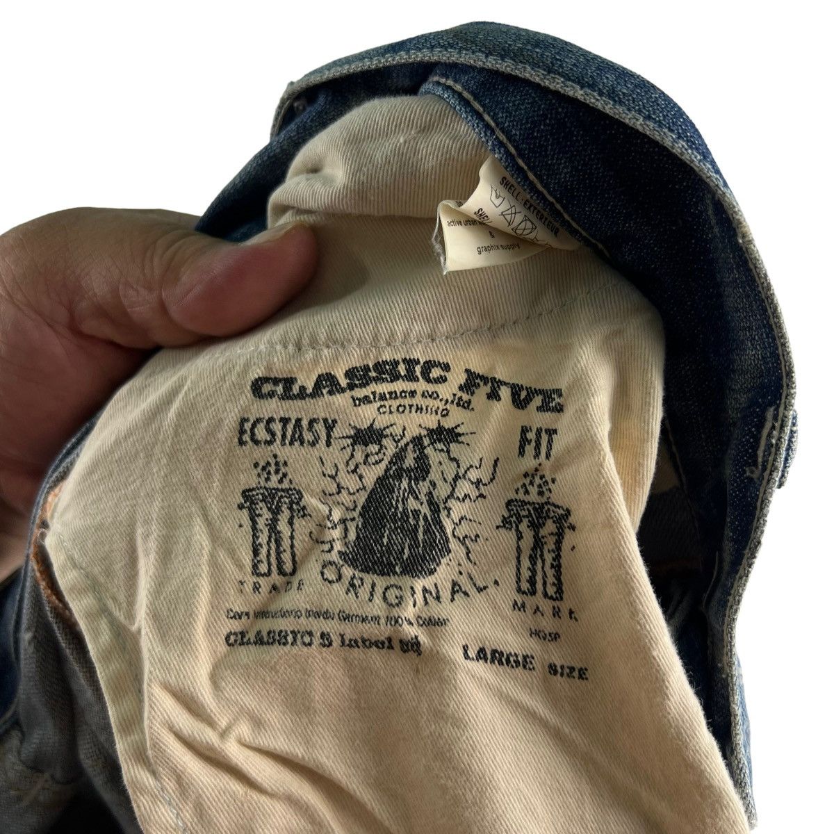 Hysteric Glamour 🔥VTG DENIM JEANS DISTRESSED PUNK ECSTASY JAPAN Size US 38 / EU 54 - 12 Thumbnail