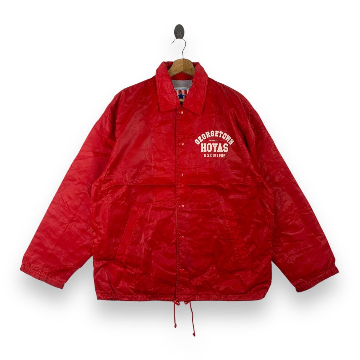 Vintage Vintage GEORGETOWN HOYAS UNIVERSITY Coach Jacket Size M / US 6-8 / IT 42-44 - 3 Thumbnail