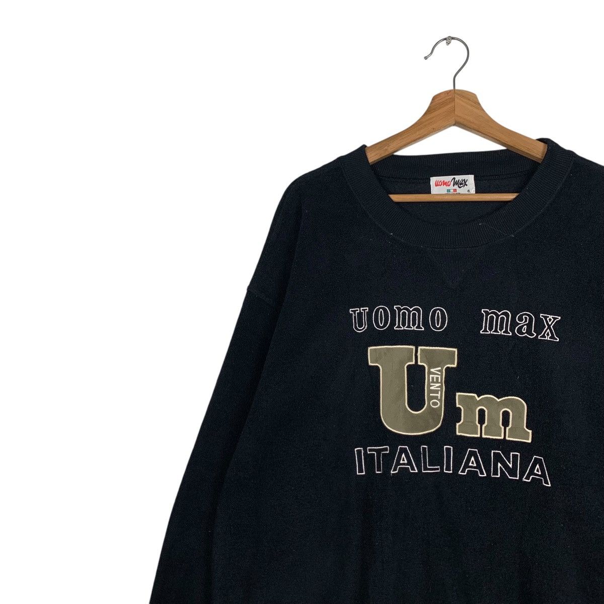 Japanese Brand UOMO MAX Embroidery Big Logo Crewneck Sweatshirt #1947-C85 Size US XL / EU 56 / 4 - 6 Thumbnail