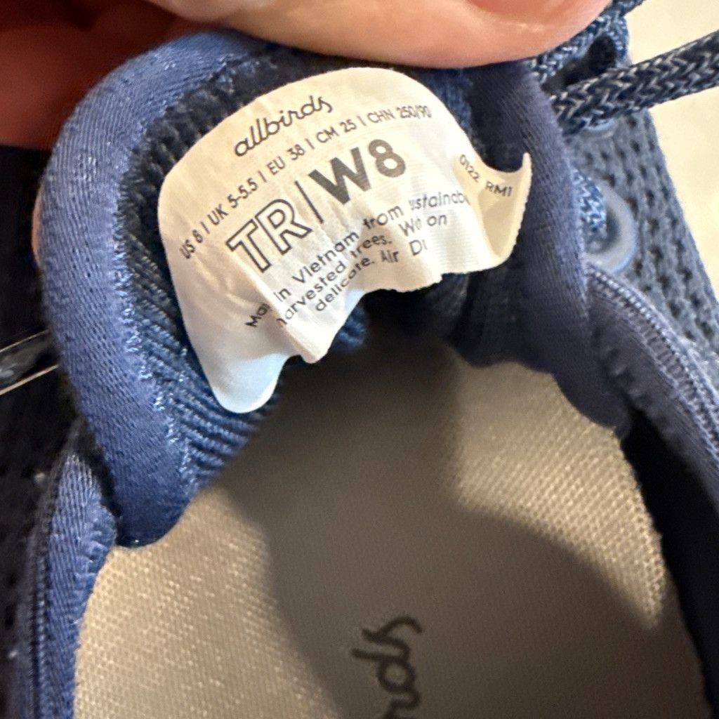 Allbirds Allbirds Women's Navy Tree Runners Size 8 Size US 8 / IT 38 - 8 Thumbnail