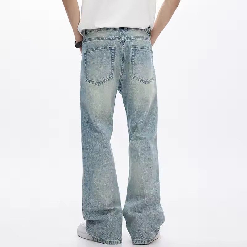 Jean Light Wash Wide Leg Jeans - 90s Fit Style Size US 31 - 4 Thumbnail