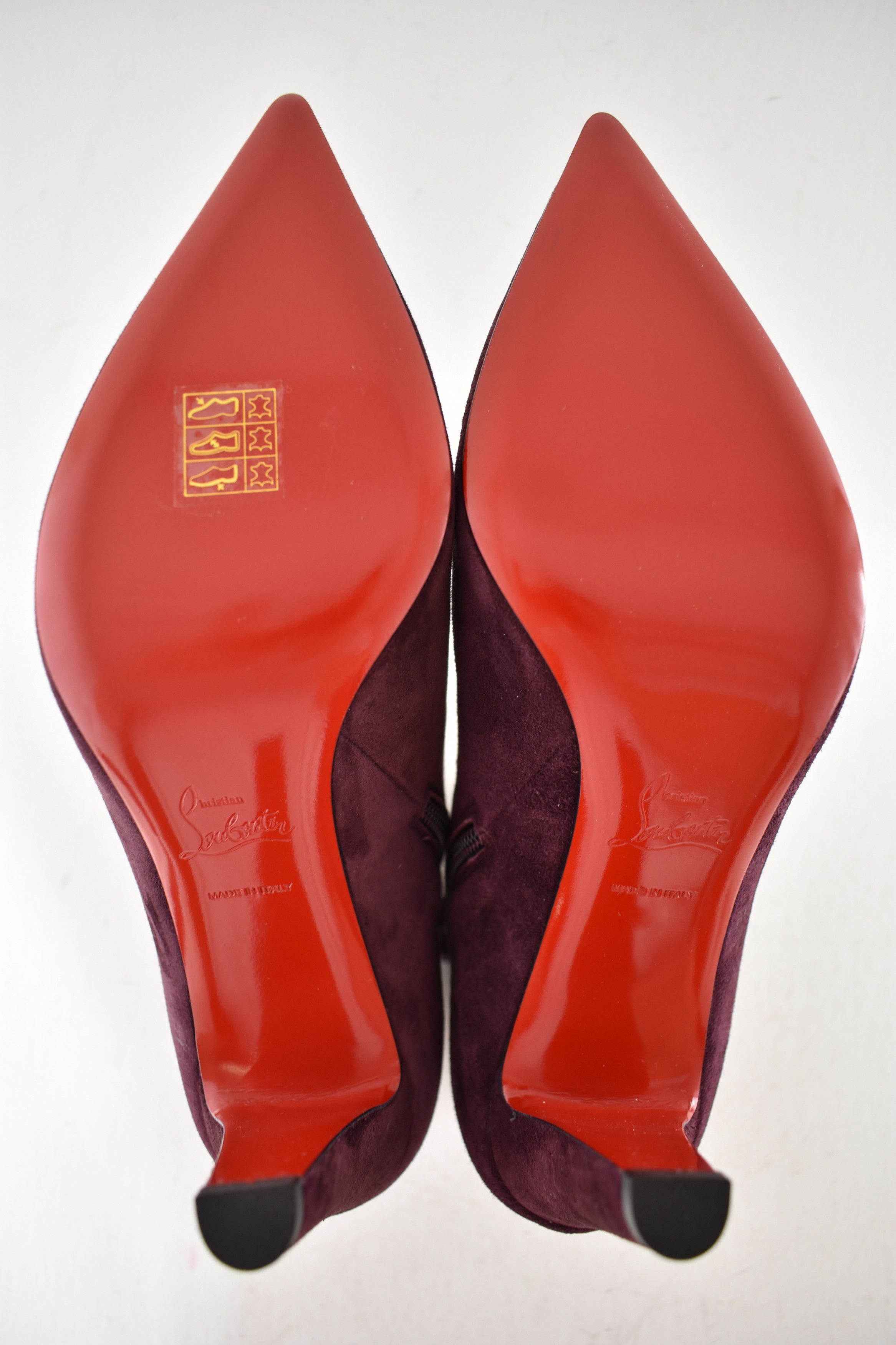 Christian Louboutin Vibella Booty 85 Amara Burgundy Red Pointed Heel Bootie 41 Size US 11 / IT 41 - 14 Thumbnail