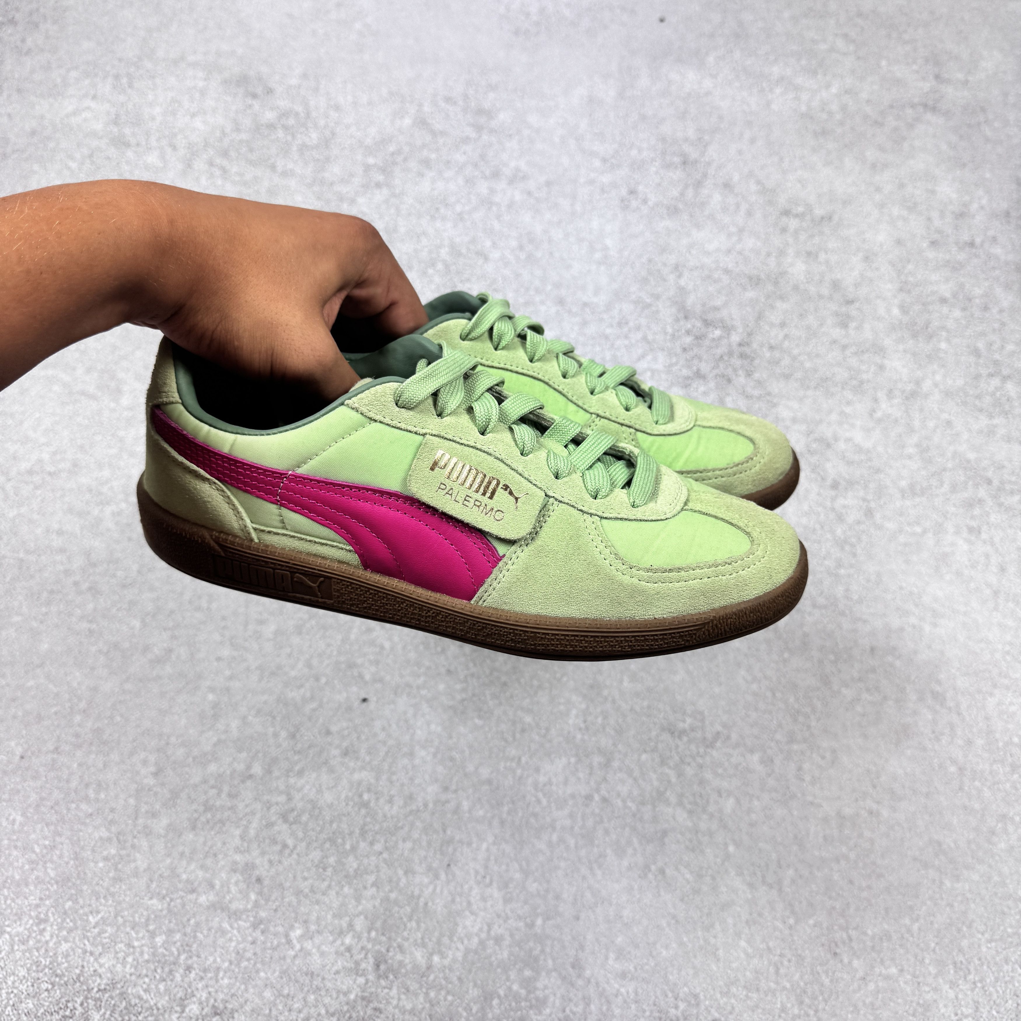 Puma Puma Palermo OG Green 383011-07 nylon suede sneakers size 39 Size US 7 / IT 37 - 2 Thumbnail