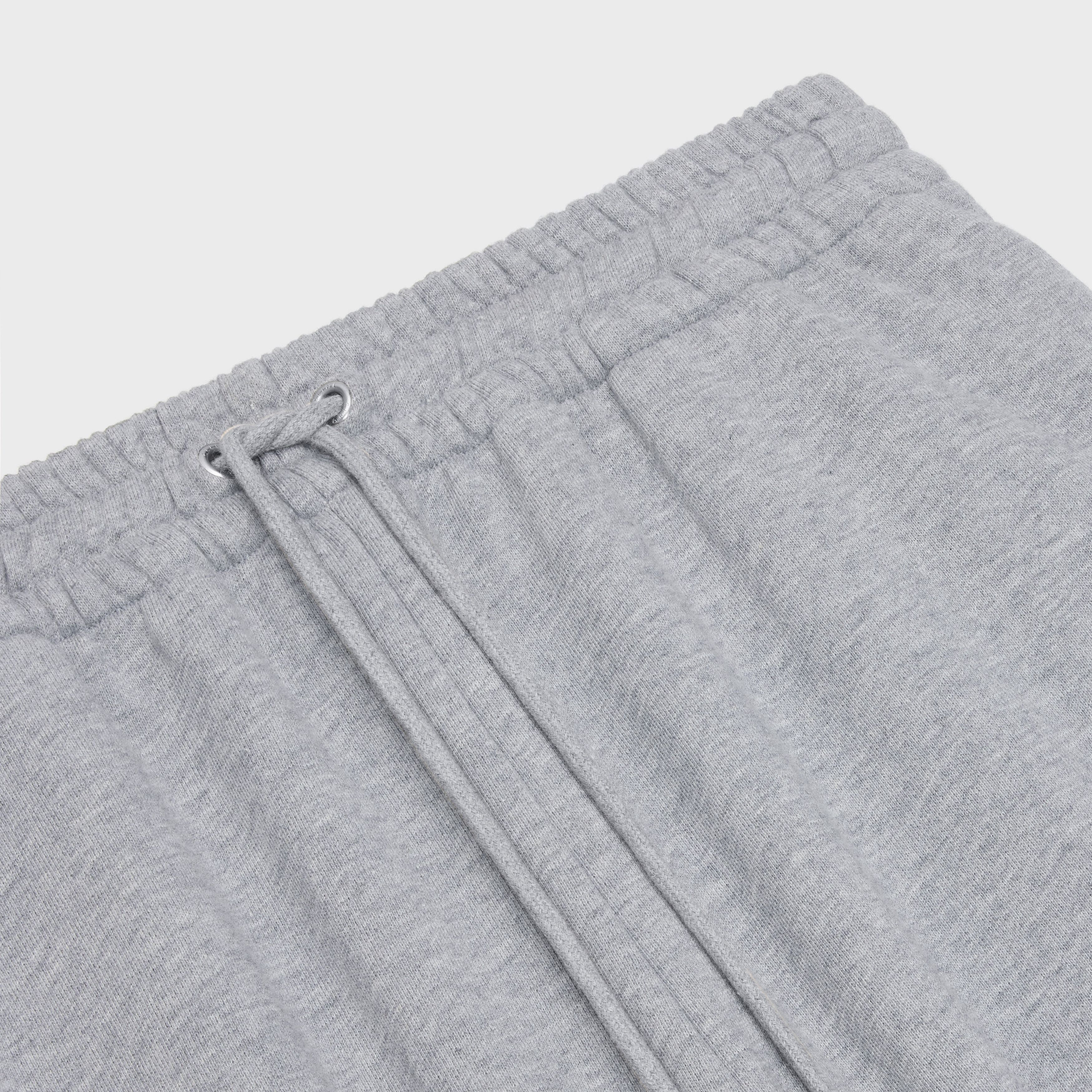 Celine o1bcso1str0924 Cotton Fleece Joggers Embroidery in Grey Size 24" / US 00 / IT 34 - 3 Thumbnail