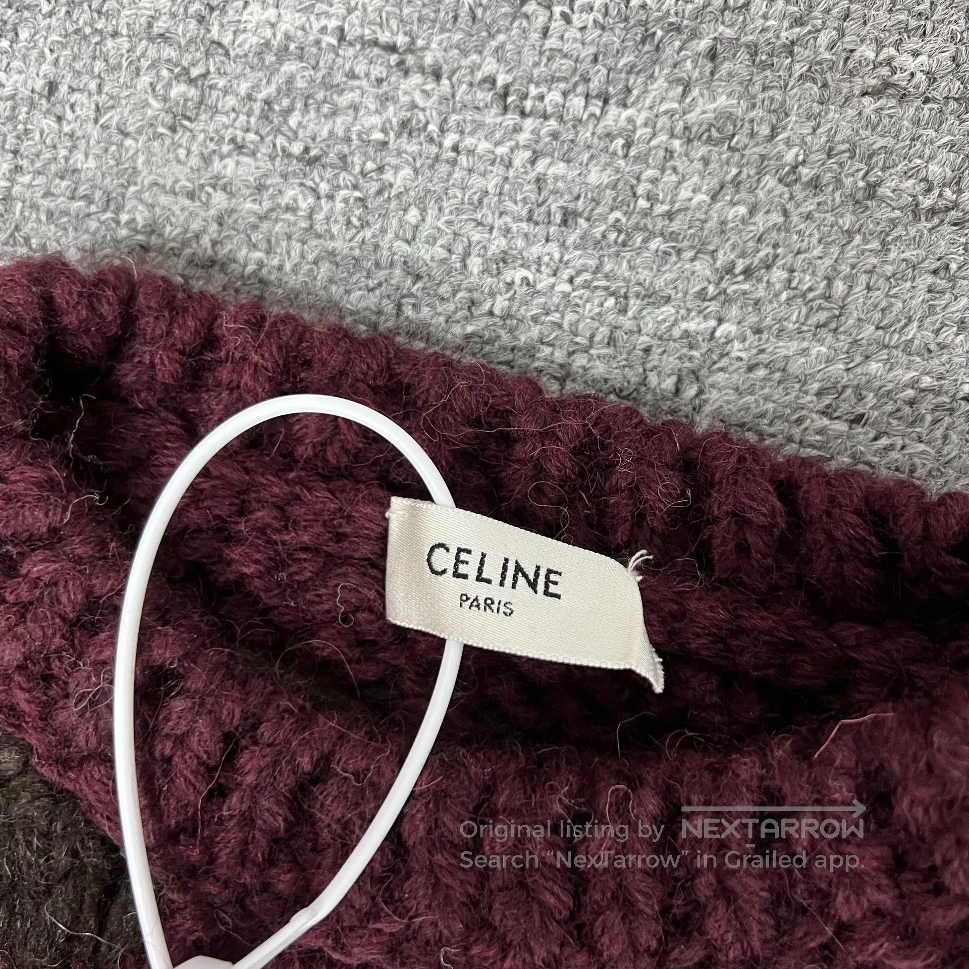 Celine CELINE Triomphe Knitted Coarse Flower Sweater| Size M / US 6-8 / IT 42-44 - 5 Thumbnail