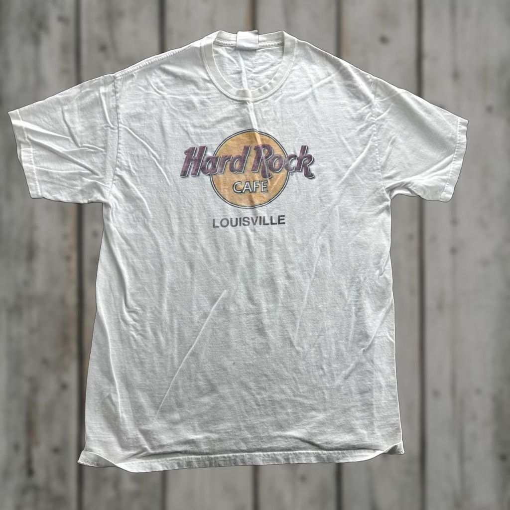 Hard Rock Cafe Hard Rock Cafe Shirt Louisville Adult Medium White Crewneck Graphic Tee Mens Size US M / EU 48-50 / 2 - 1 Thumbnail