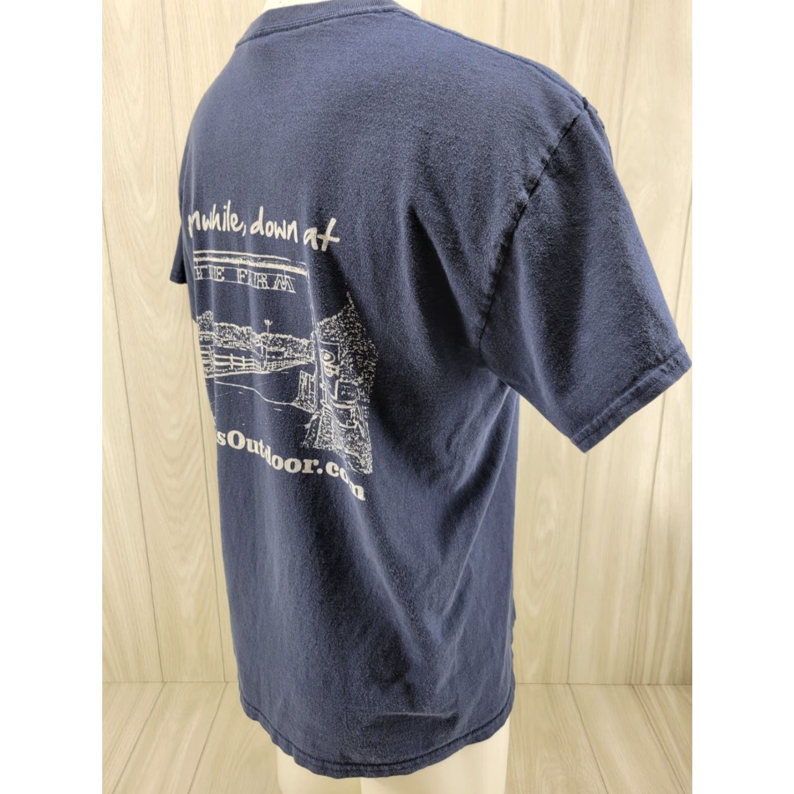 Gildan VINTAGE Distressed Shirt Men's L Gildan T-Shirt Short Sleeve Blue Outdoor Alabama Fredricks Size US L / EU 52-54 / 3 - 6 Thumbnail