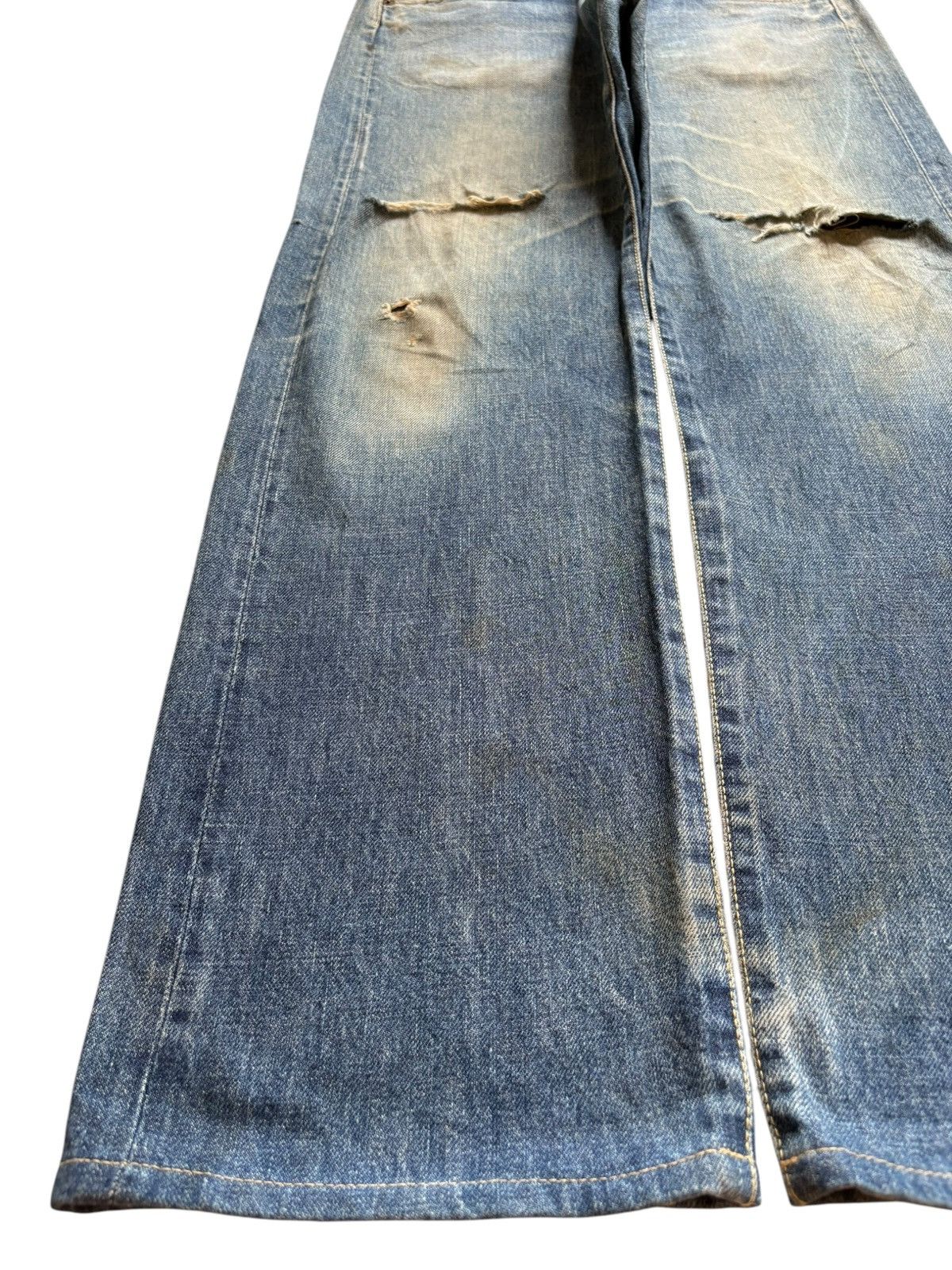 Japanese Brand Vintage Japanese Brand Selvedge Mud Wash Distress Baggy Jean Size US 32 / EU 48 - 6 Thumbnail
