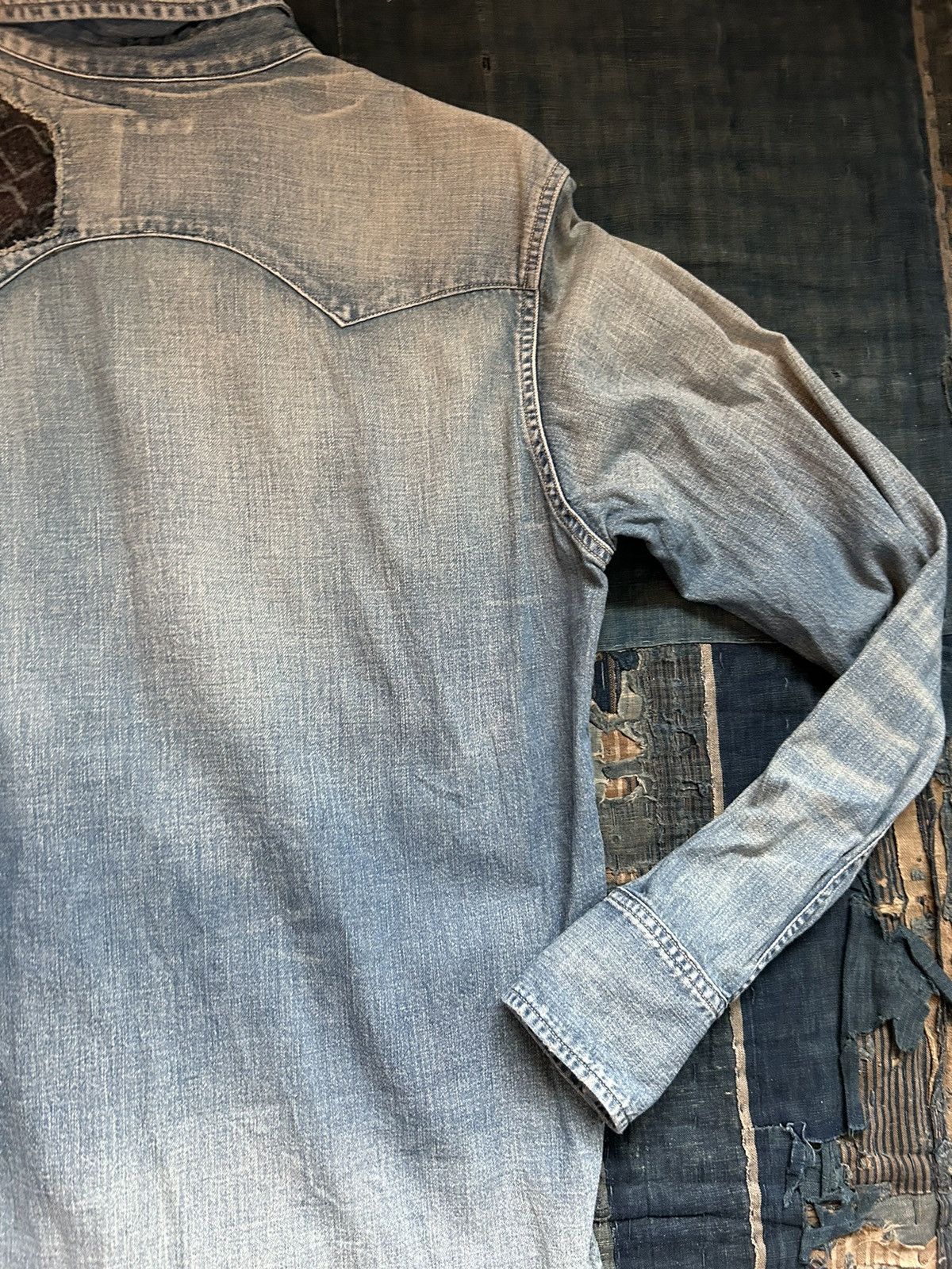 Kapital × Kapital Kountry Kapital denim leopard corduroy patchwork western shirt Size US M / EU 48-50 / 2 - 8 Thumbnail