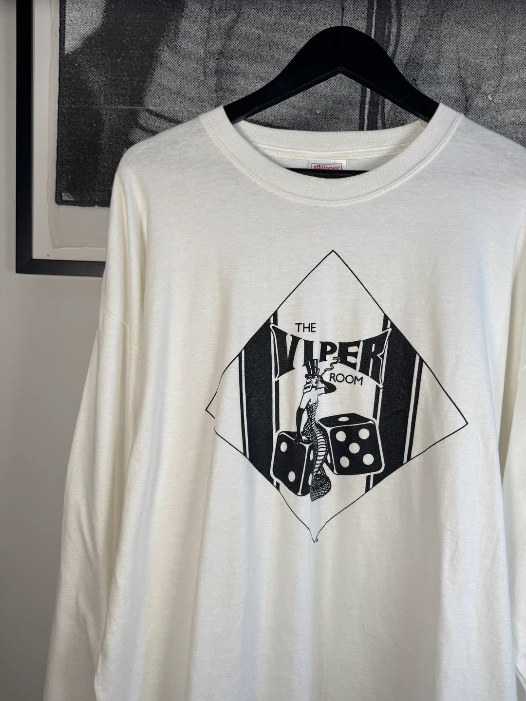 Vintage 🚭 OG 🚭 GRAIL: 90's "THE VIPER ROOM" WHITE LONG SLEEVE Size US XL / EU 56 / 4 - 3 Thumbnail