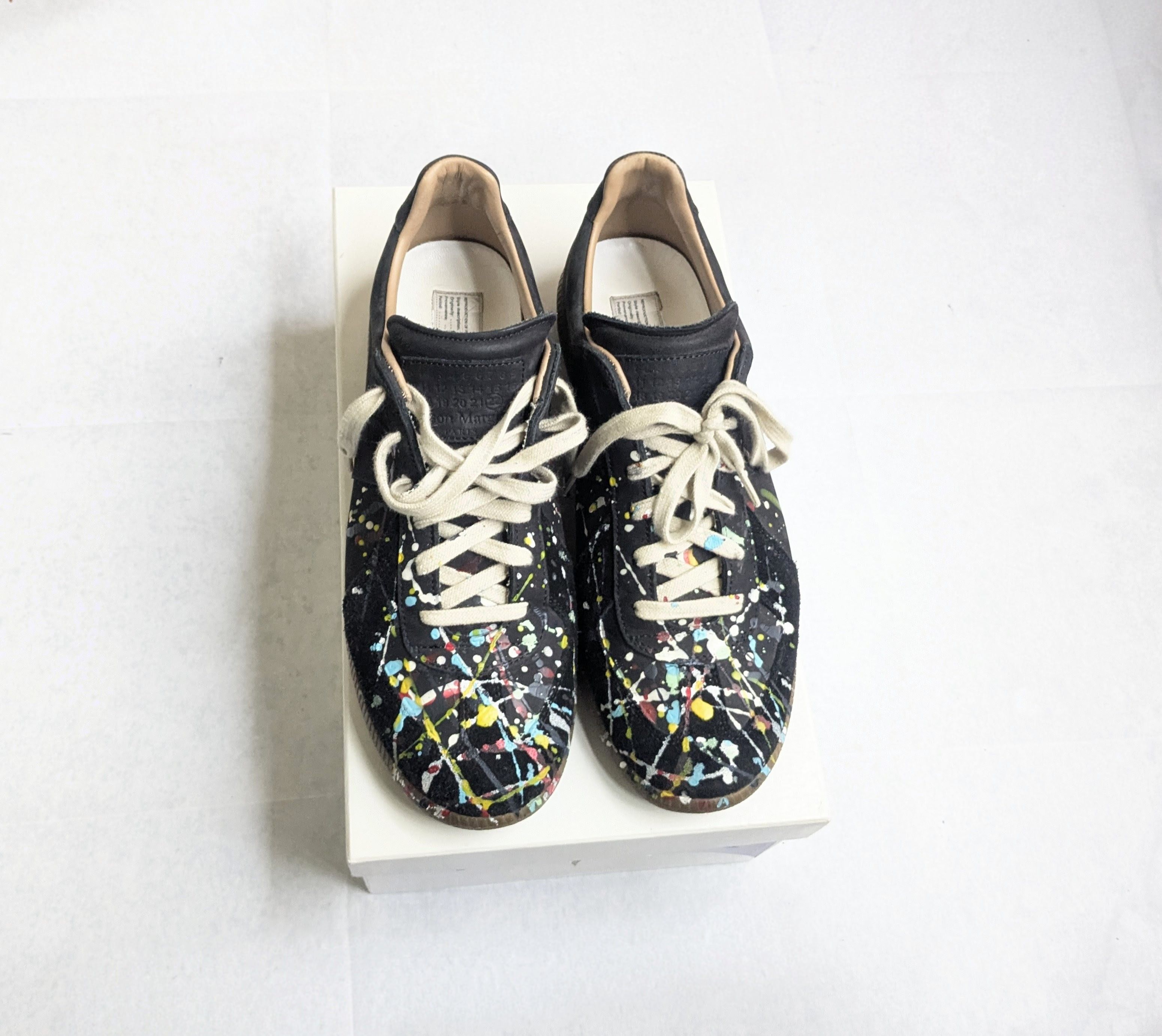 Maison Margiela Maison Margiela Replica GAT Paint Splatter Black 9 42 Size US 9 / EU 42 - 1 Thumbnail