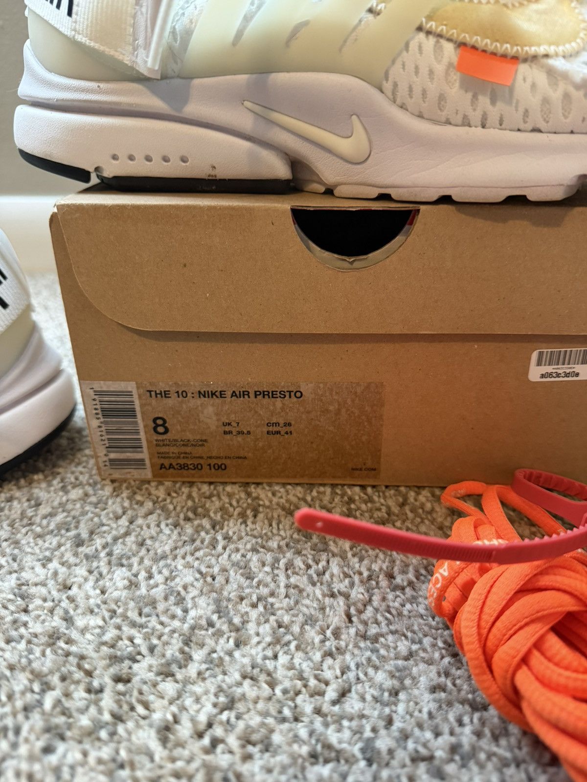 Nike × Off-White Nike air presto off white Size US 8 / EU 41 - 8 Thumbnail