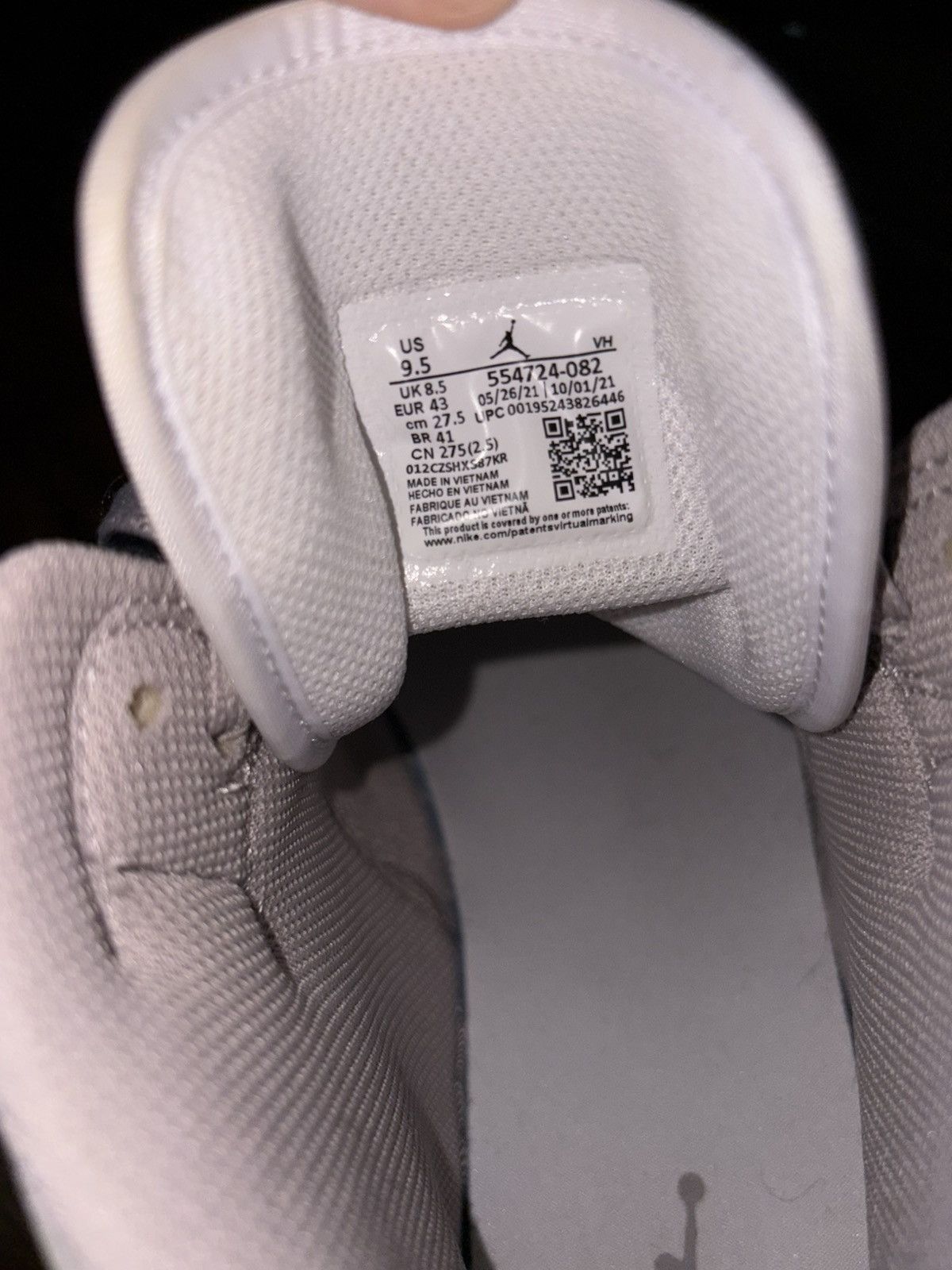 Jordan Brand × Nike Air Jordan 1 Mid ‘College Grey’ Size US 9.5 / EU 42-43 - 8 Thumbnail