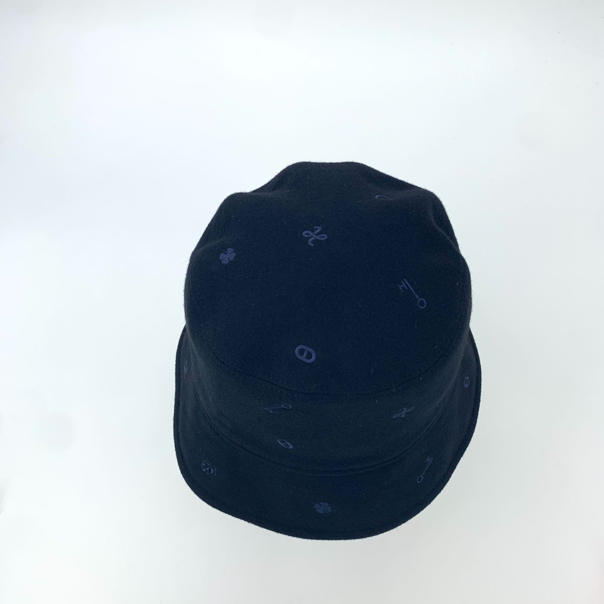 Hermes Hermes Cashmere Embroidered Fisherman Hat 59cm Chapeau Femme Size ONE SIZE - 6 Thumbnail