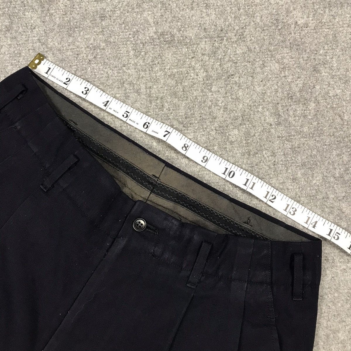Yohji Yamamoto YOHJI YAMAMOTO NAVY TROUSERS CLASSIC PANTS Size US 29 - 11 Thumbnail