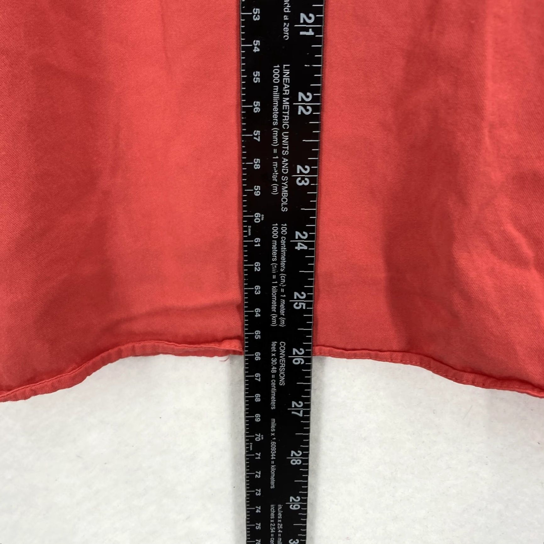 Vintage ROSE + OLIVE Shirt Womens 2X Red Henley Short Sleeve Rayon Flowy Tunic Blouse Size XXL / US 16-18 / IT 52-54 - 7 Thumbnail