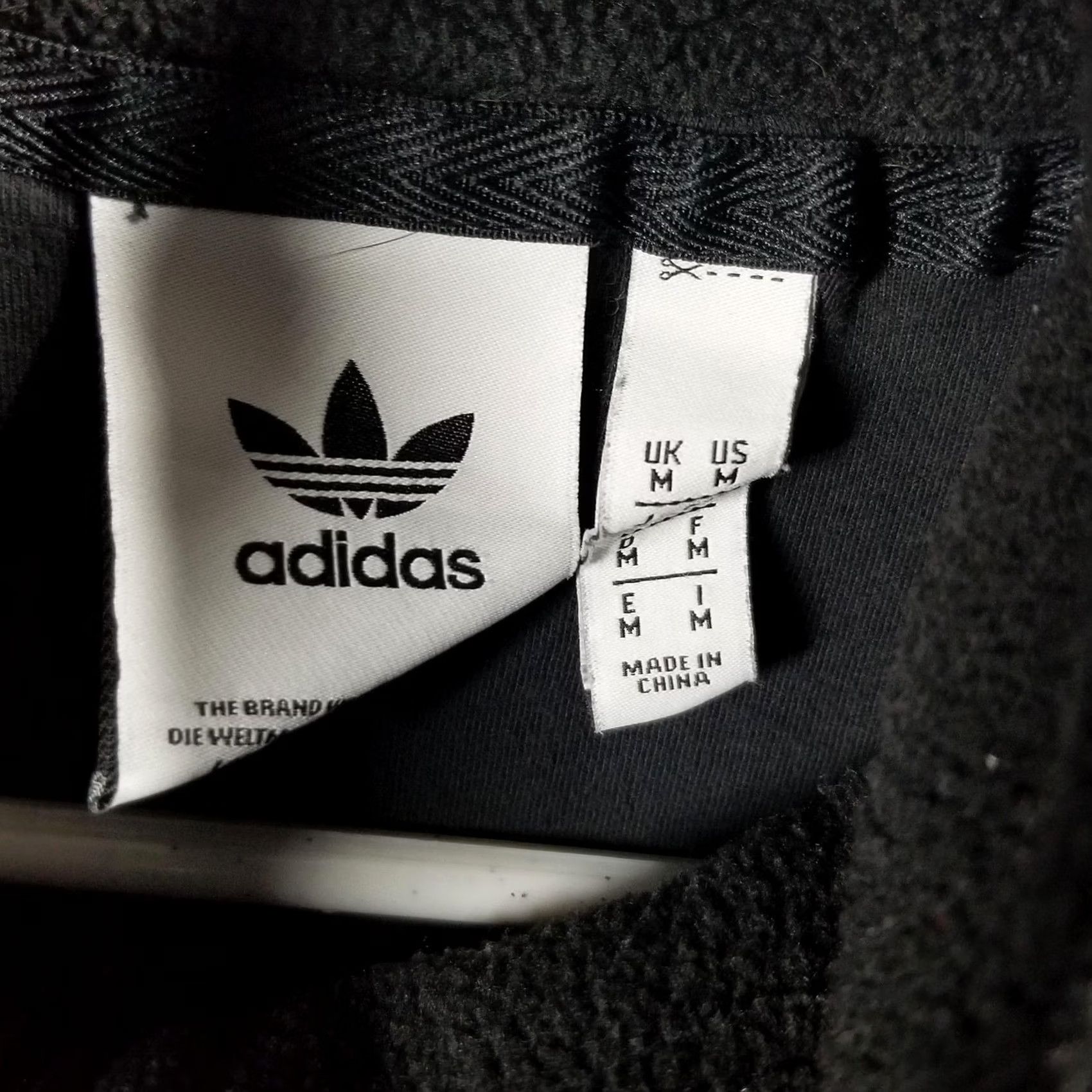 Adidas Adidas Track Jacket Mens M Black Originals Fleece Full Zip Pockets Trefoil Size US M / EU 48-50 / 2 - 4 Thumbnail