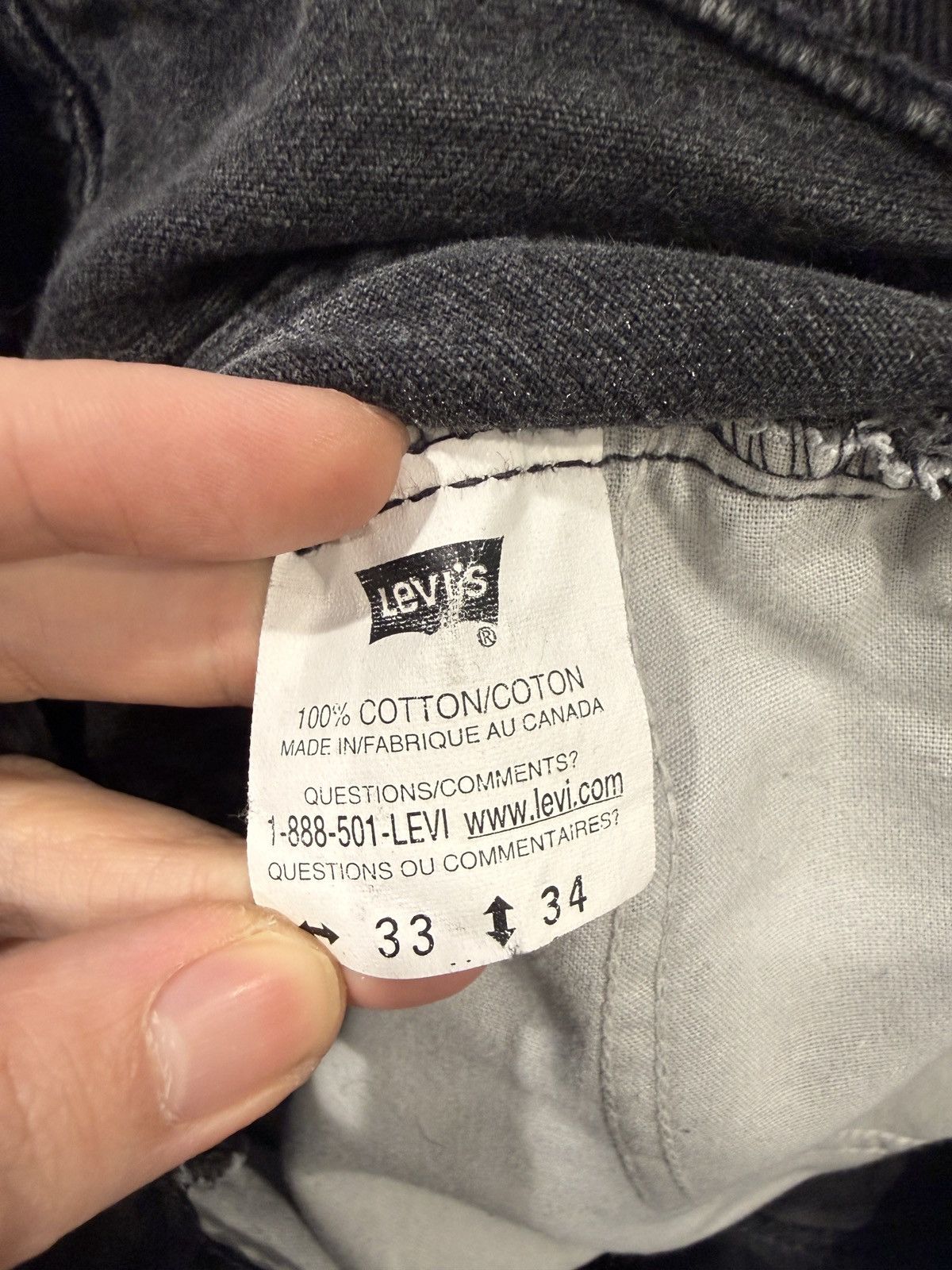 Levi's Vintage Levi’s Orange Tab Black Denim Jeans Size US 33 - 4 Thumbnail