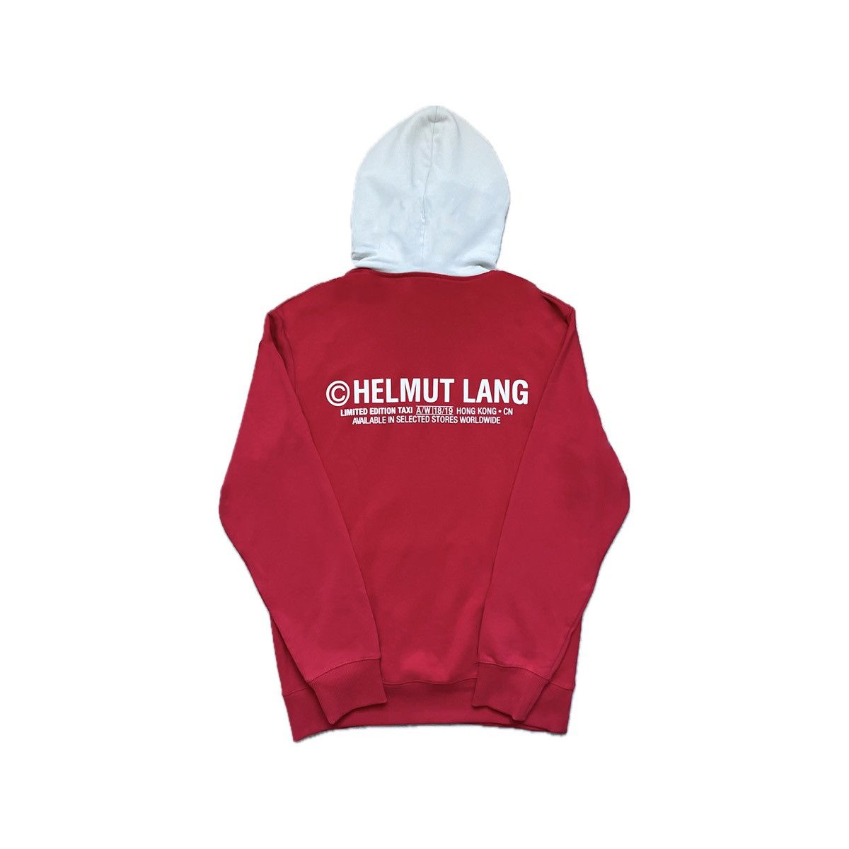 image of Helmut Lang Taxi Hoodie in Red, Men's (Size Large)