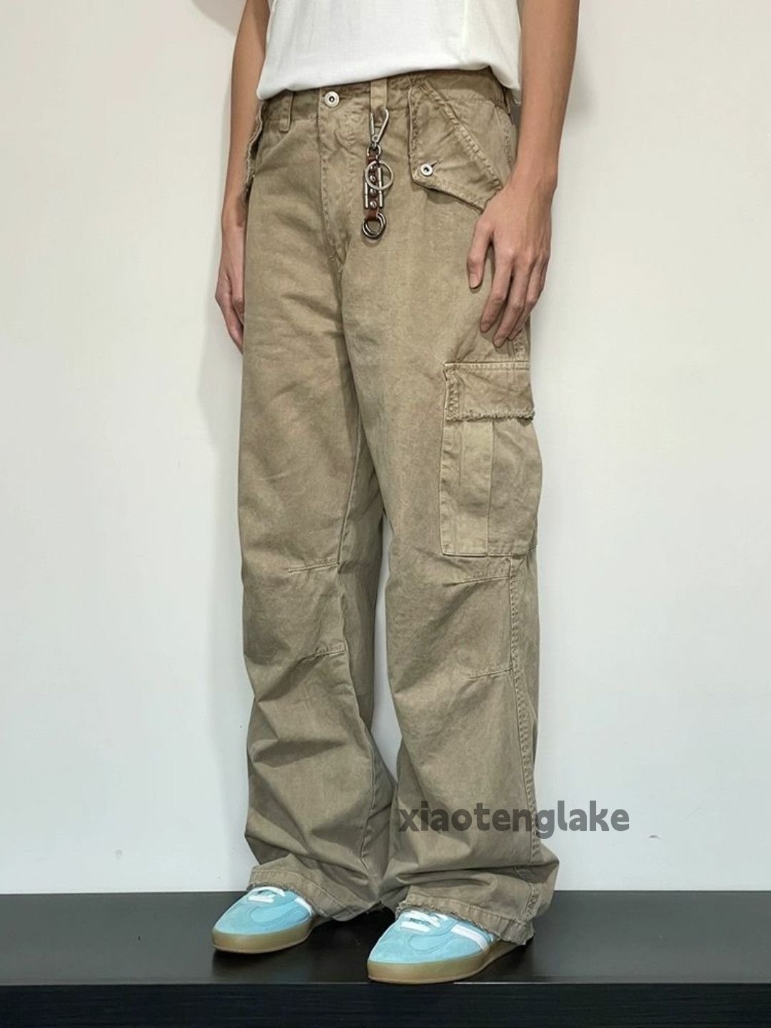 Designer × Japanese Brand × Vintage washed faded cleanfit yuppie bootcut punk cargo pants Size US 32 / EU 48 - 1 Thumbnail