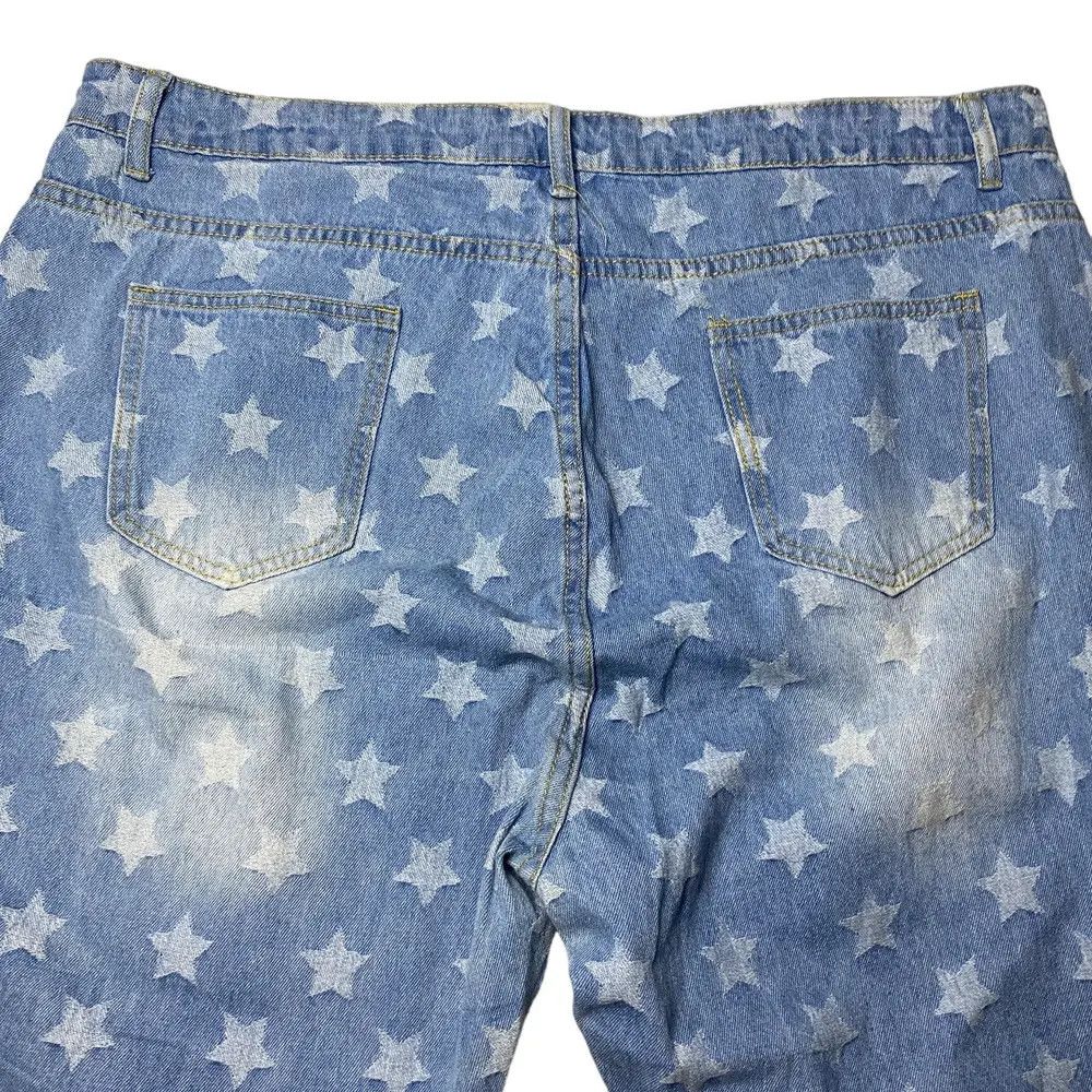 Shein 2000's Shein Super Flare Starlium Distressed Jeans Size US 40 / EU 56 - 11 Thumbnail