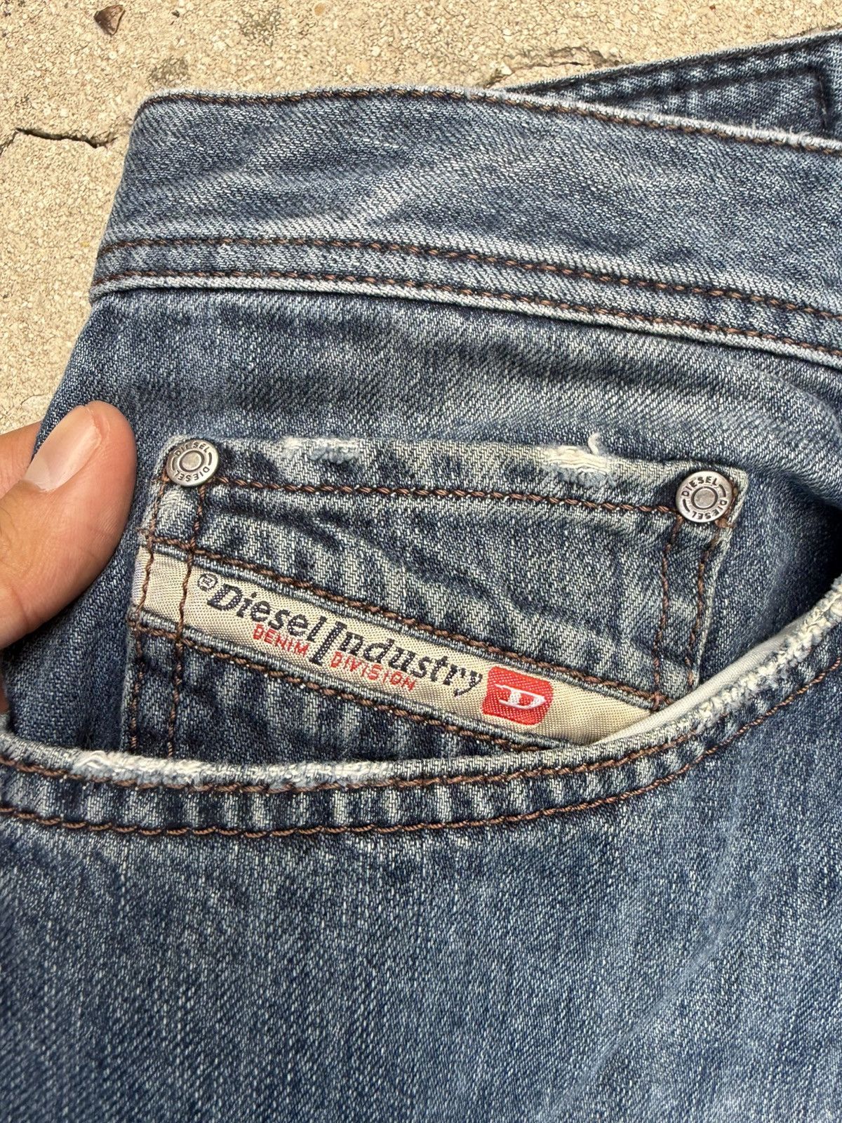 Diesel Y2K Diesel Safado Slim Straight Jeans Denim Blue36x30 Size US 36 / EU 52 - 3 Thumbnail