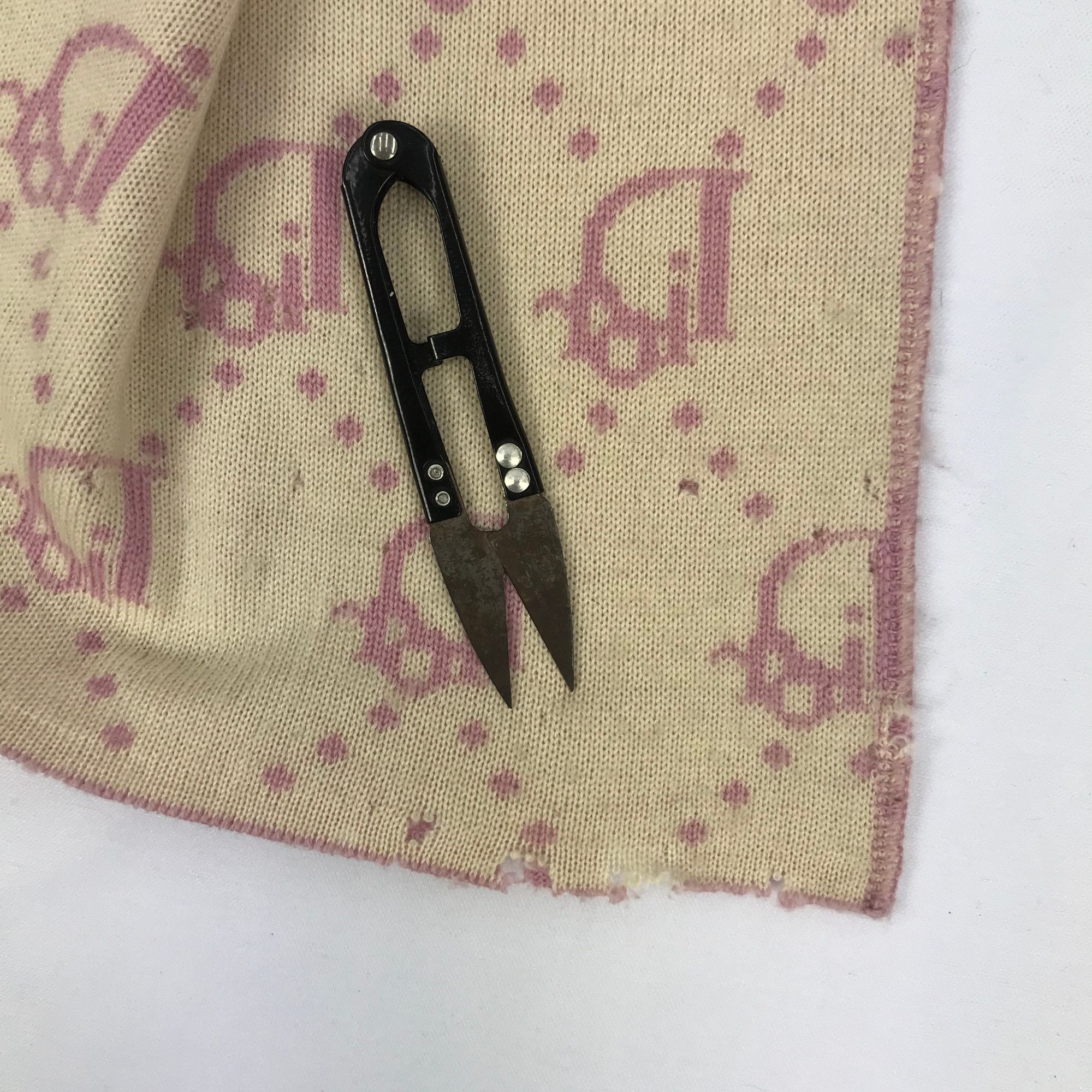 Christian Dior Monsieur Vintage Christian Dior Scarf Knit Monogram Wool Scarves Size ONE SIZE - 8 Thumbnail