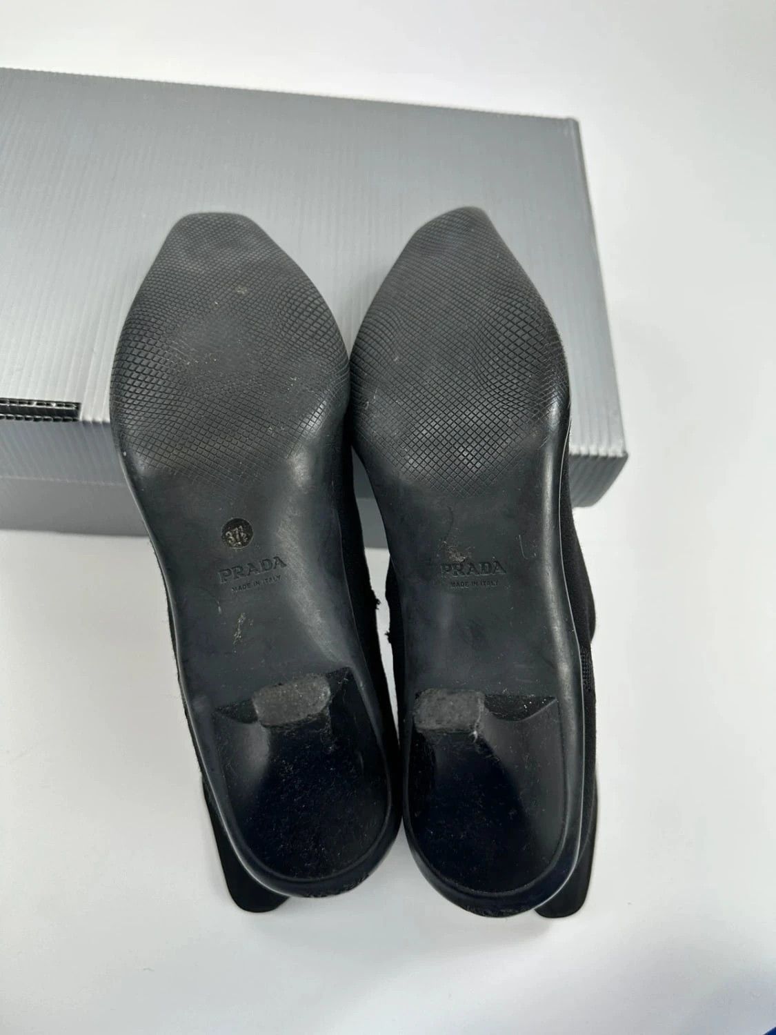 Prada Prada Sport Neoprene Boots Bottines Black bout pointu Size US 7.5 / IT 37.5 - 10 Thumbnail