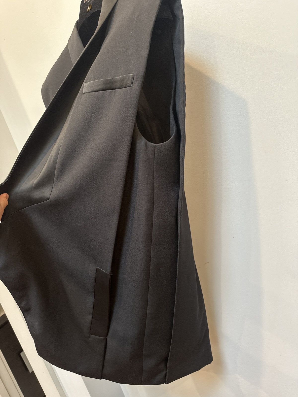 Balmain × H&M Sleeveless Tuxedo Open Blazer Size 38R - 9 Thumbnail