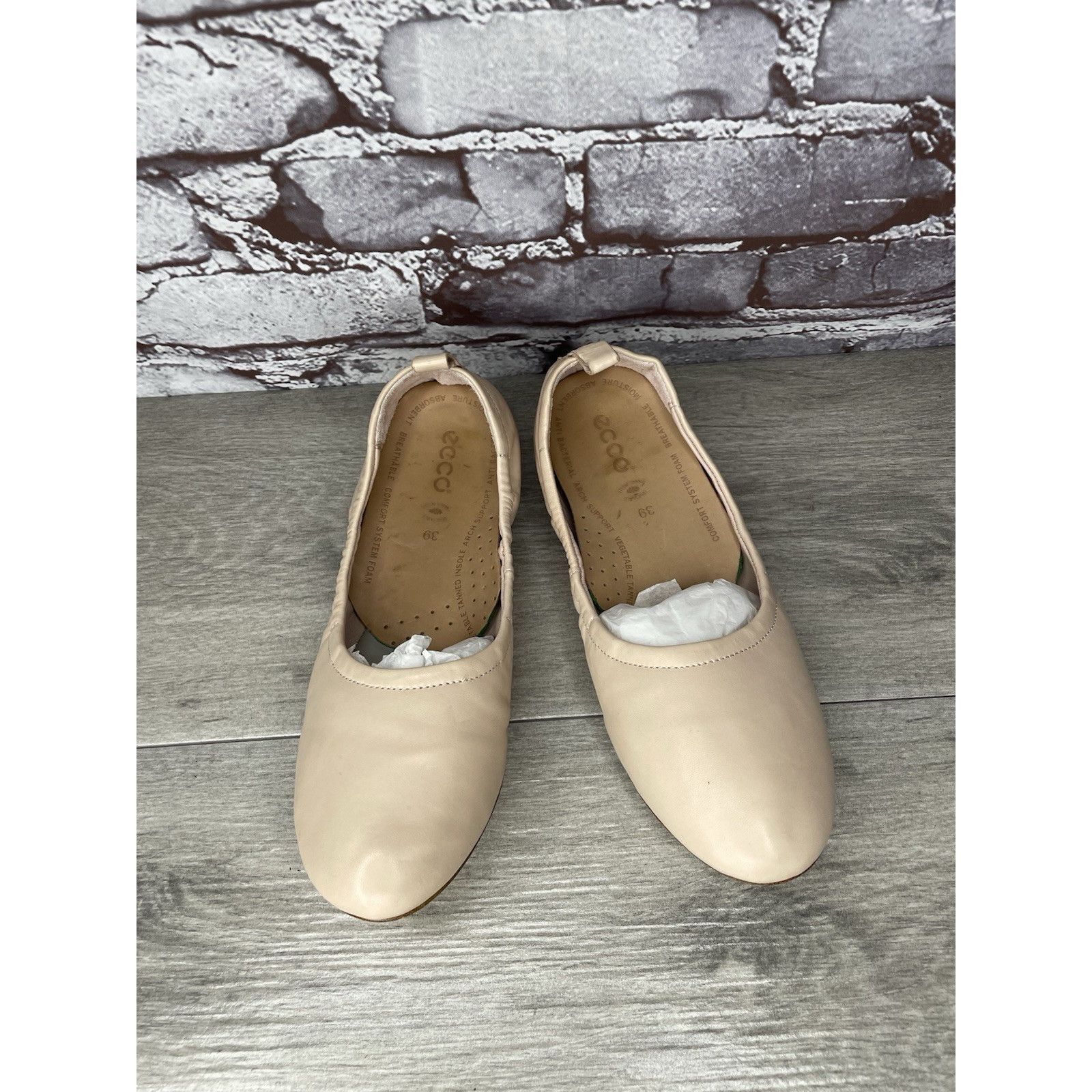 Other 1. State Skylar Ivory Leather Round Ballet Flats Shoes Women Size US 8.5 / IT 38.5 - 2 Thumbnail